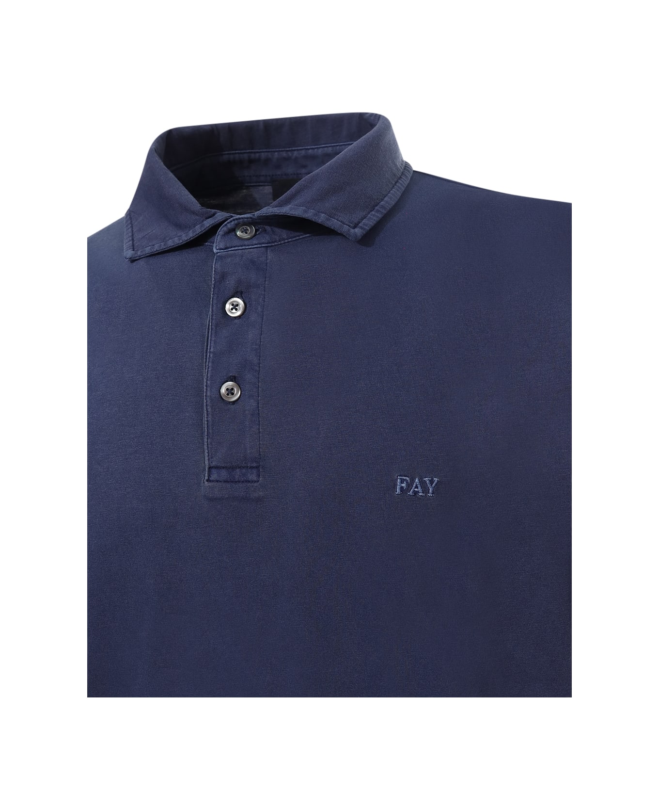 Fay Polo T-shirt In Cotton - Blue ポロシャツ