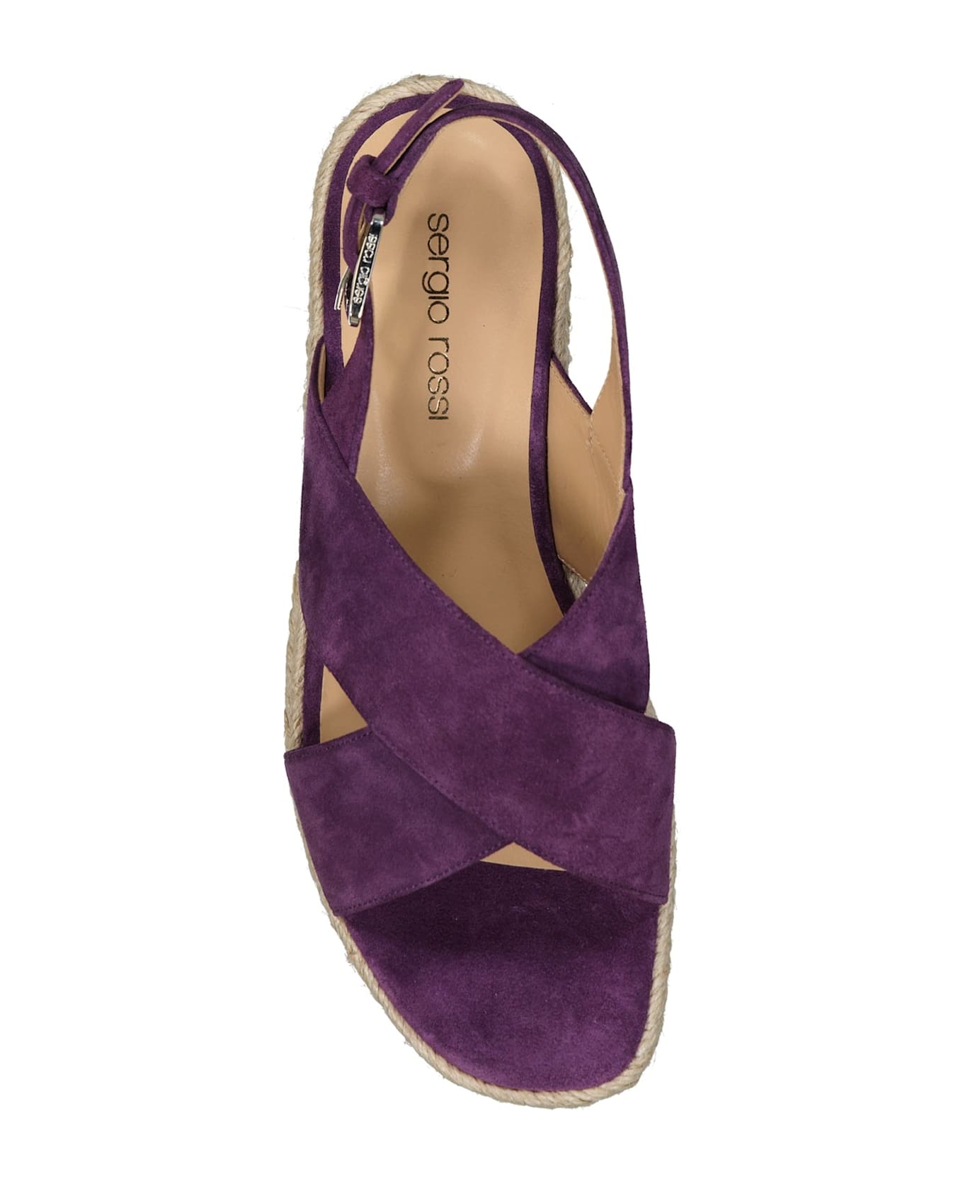 Sergio Rossi Leather Espadrilles - Purple