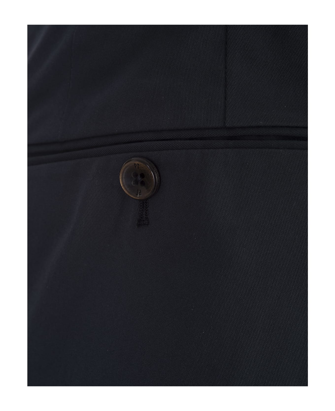 PT Torino Black Silkochino Trousers - Black