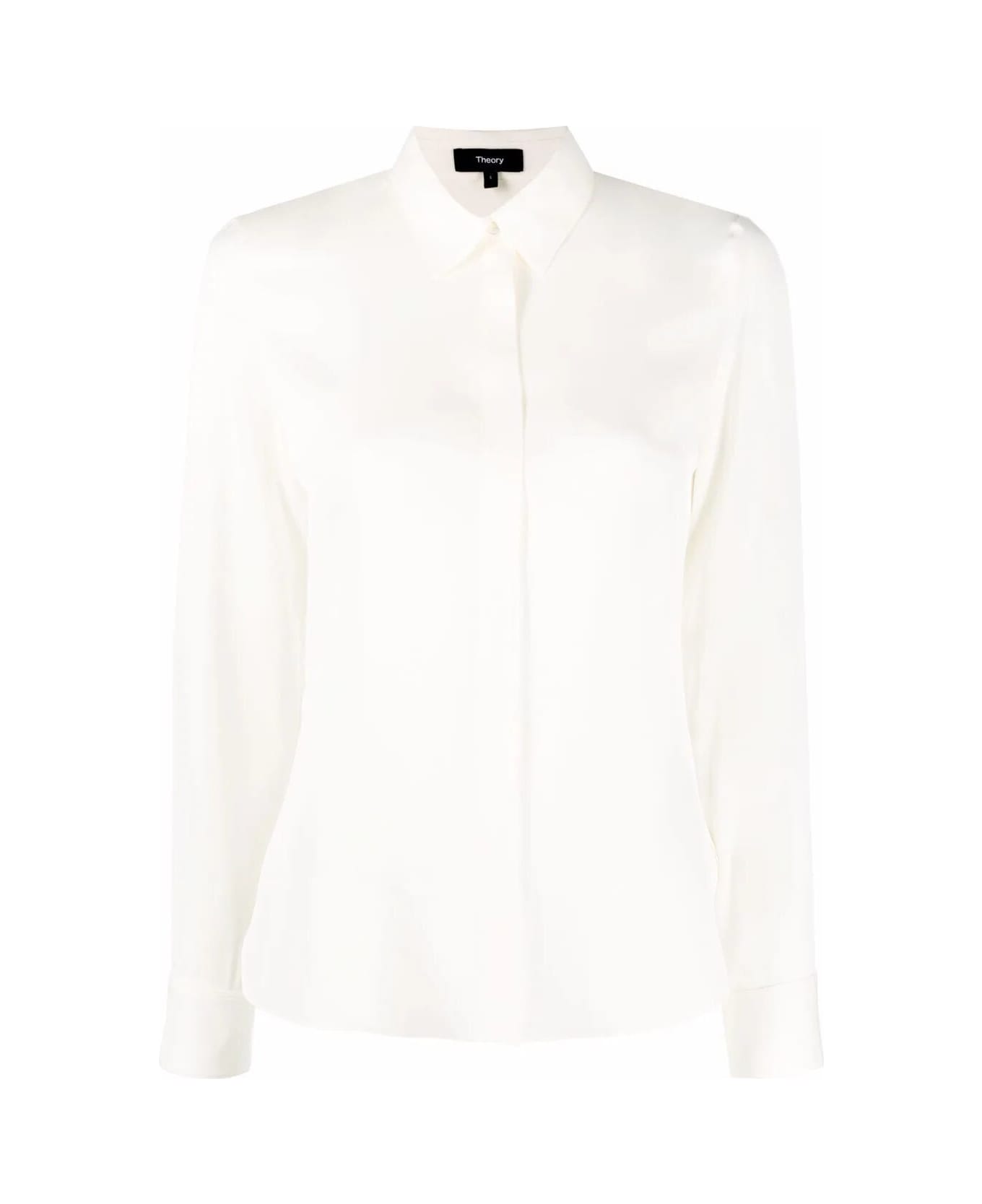 Theory Classic Fitted Shirt - Ivory