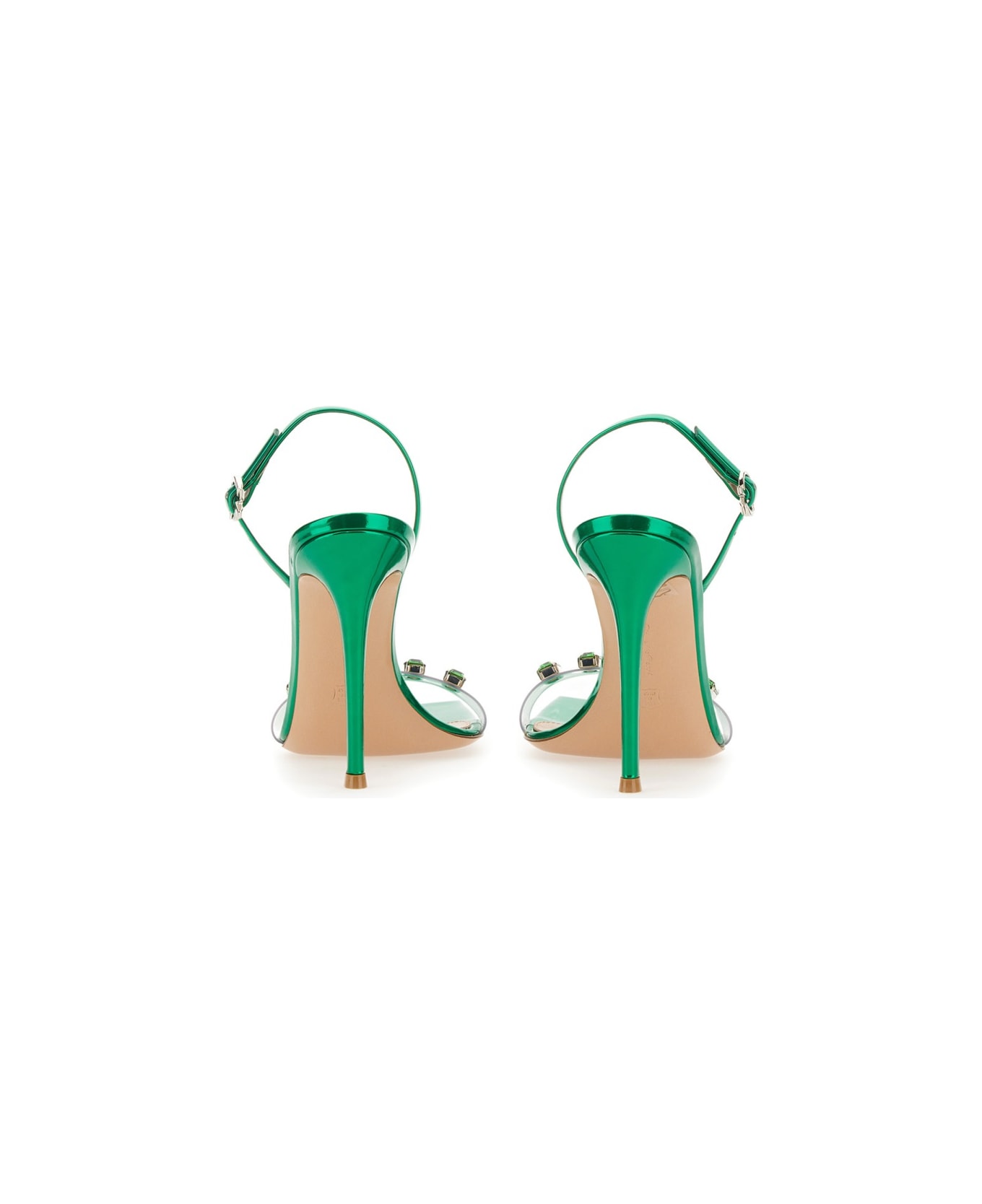 Gianvito Rossi Candy Ribbon Sandal - GREEN