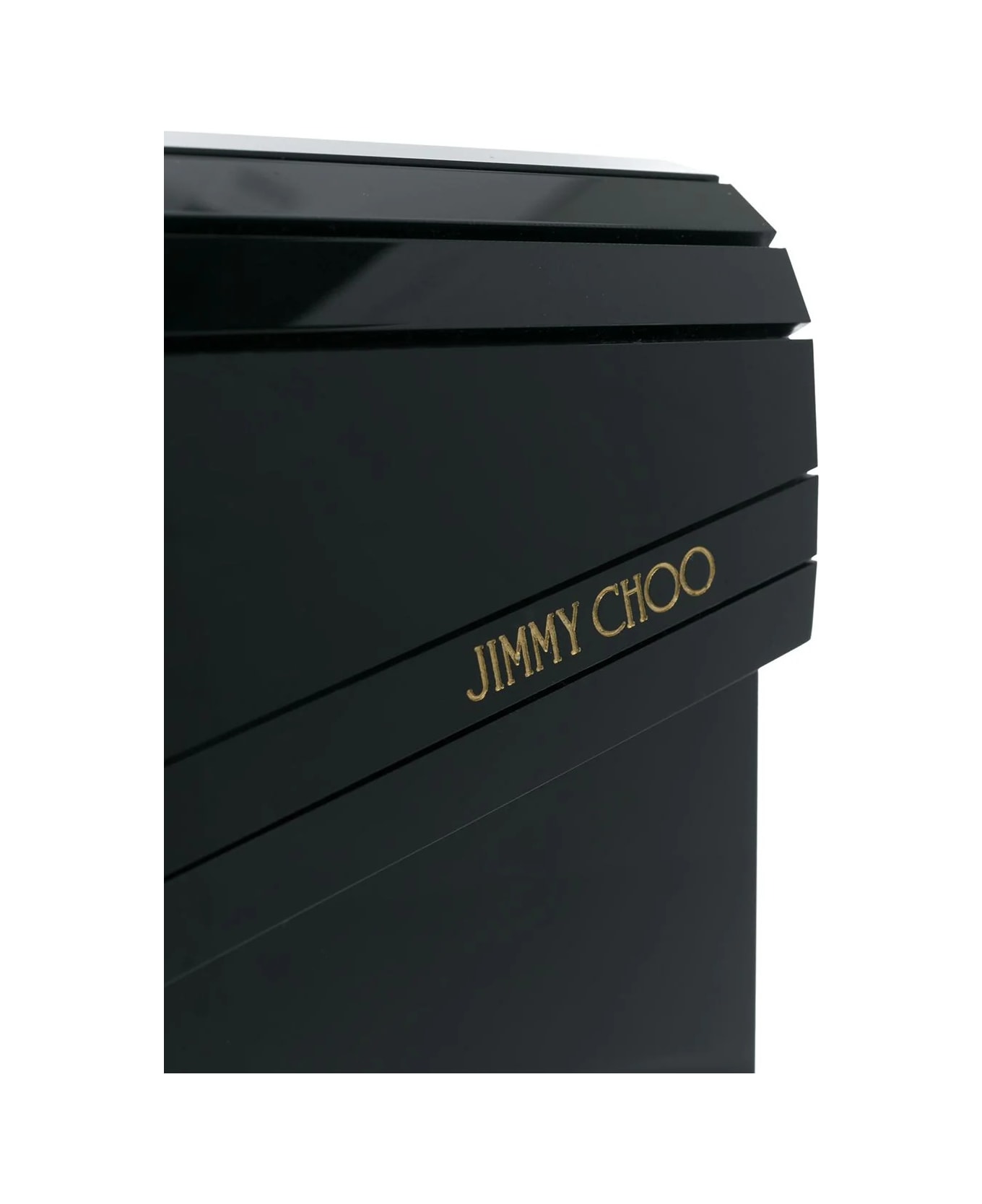 Jimmy Choo Black Acrylic Clutch Bag - Black