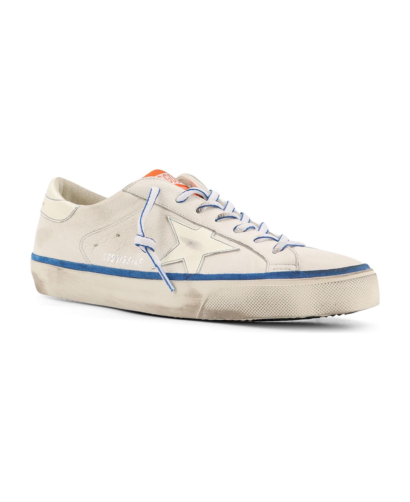 Golden Goose Super Star Classic With List Leather Sneakers - WHITE MILK