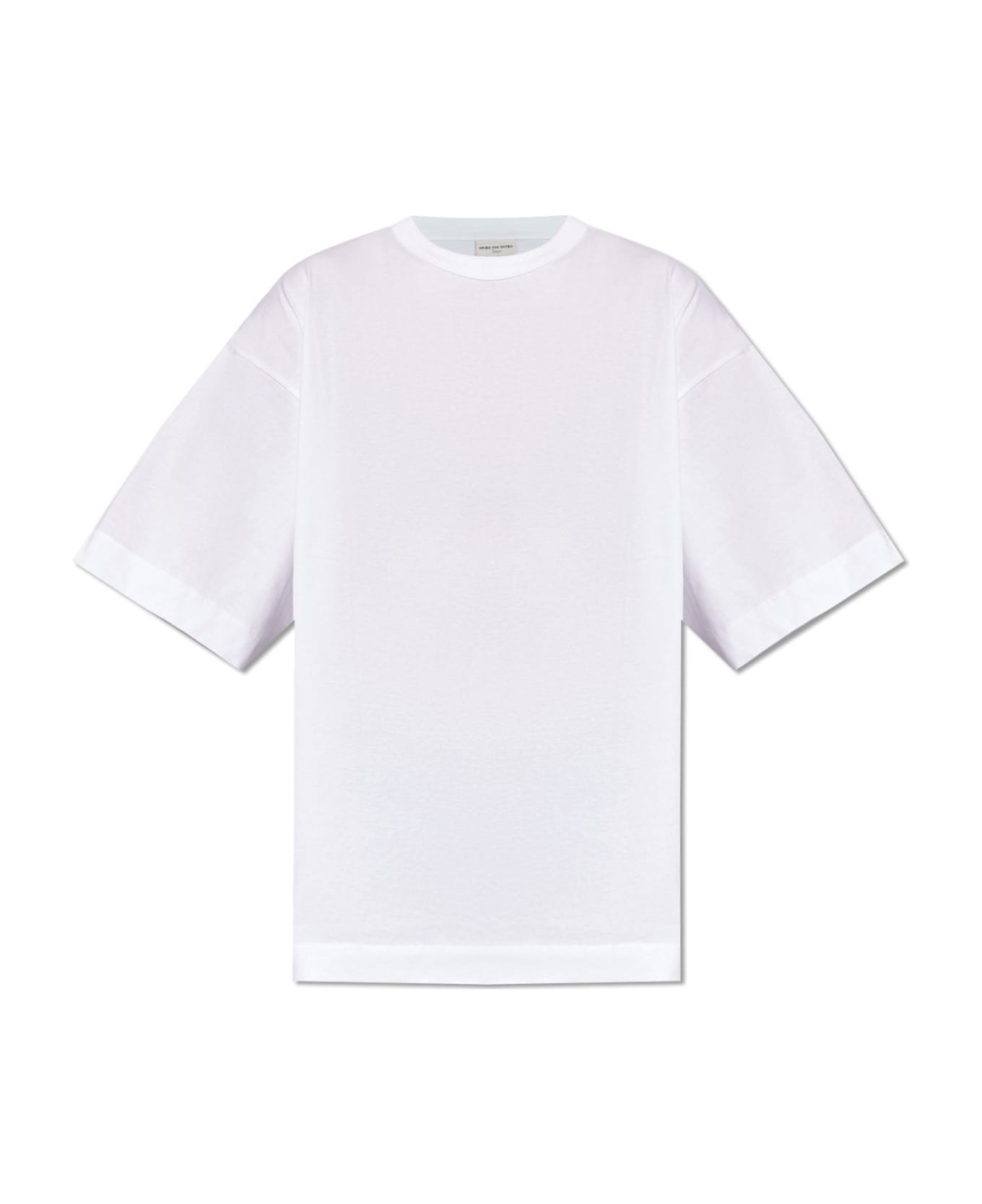 Dries Van Noten Cotton T-shirt - WHITE シャツ