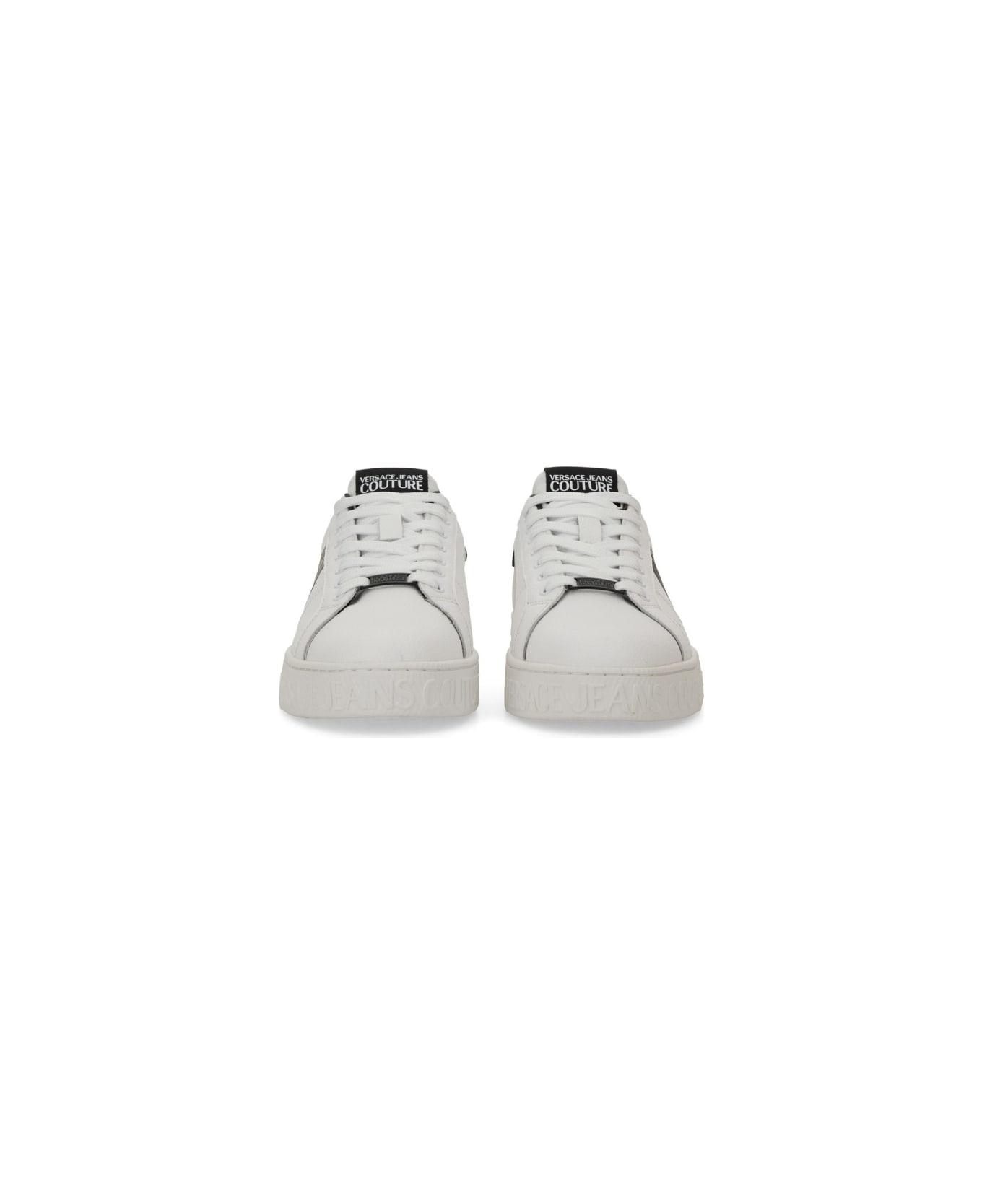 Versace Jeans Couture Leather Sneaker - WHITE