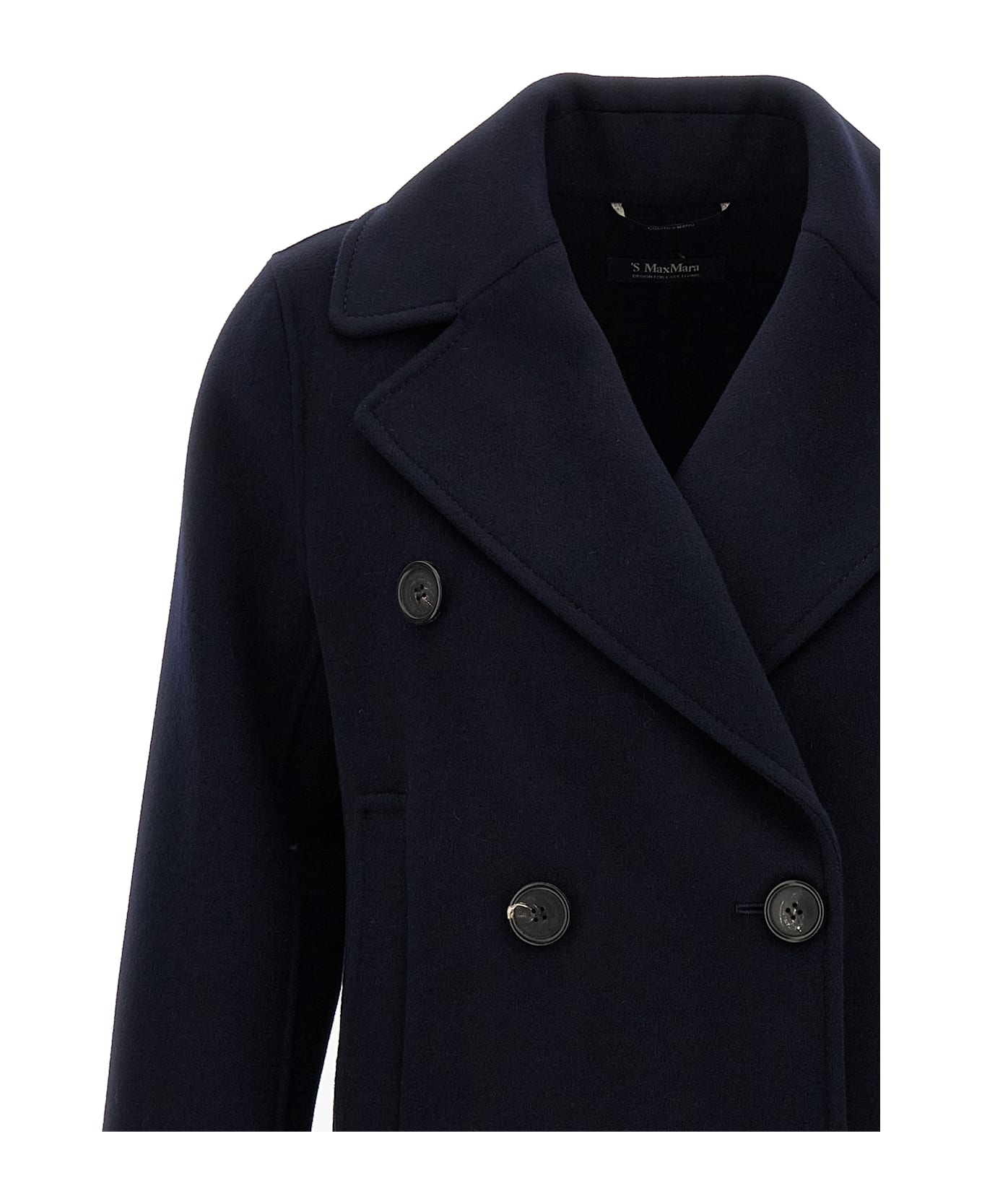 
S Max Mara 
caban
 Coat - Blue