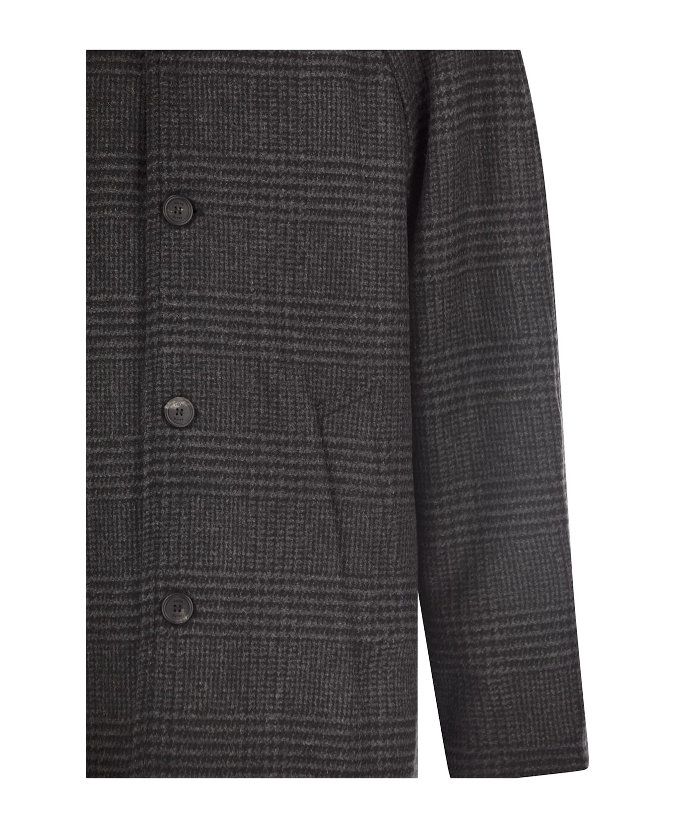 Paltò Marcello - Wool Coat - Black/grey