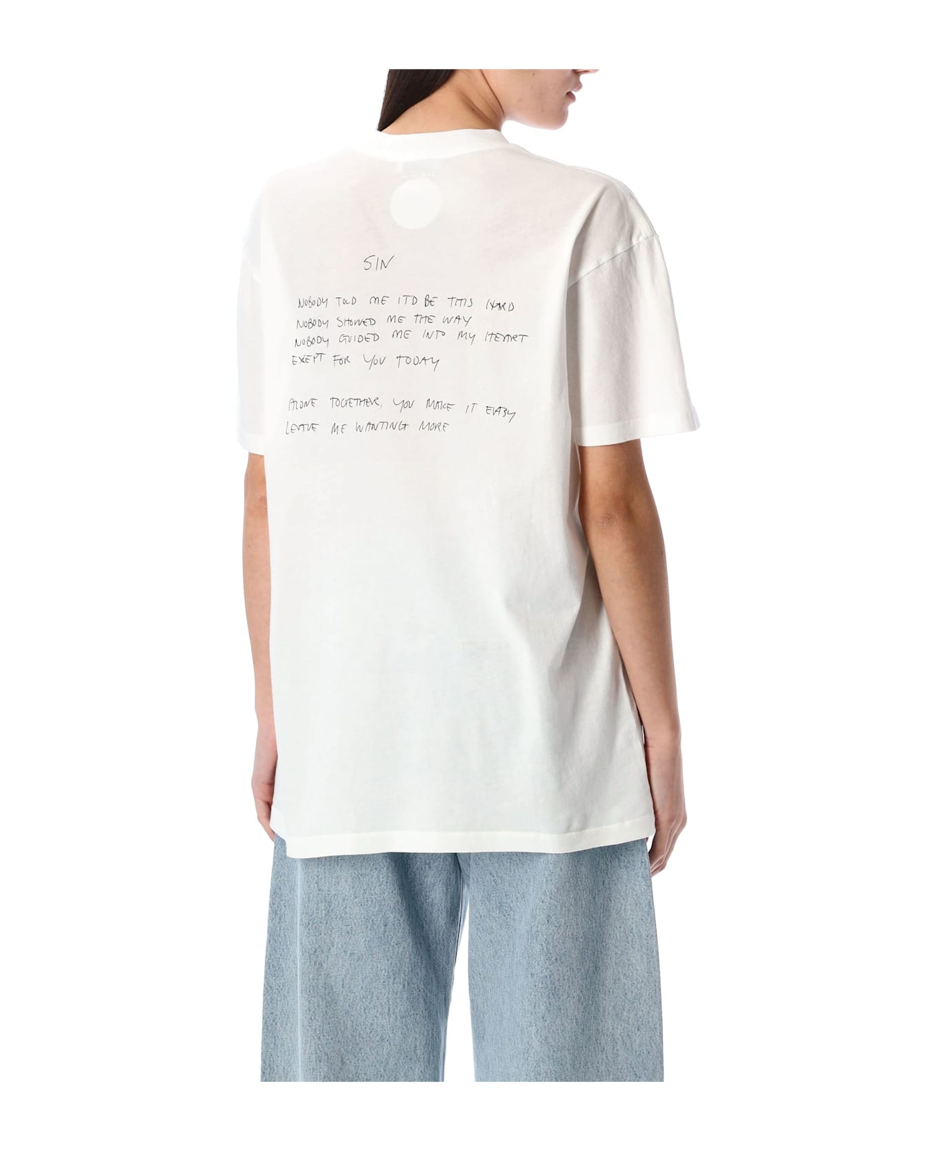 Anine Bing Walker Tee Lyrics - Bianco 