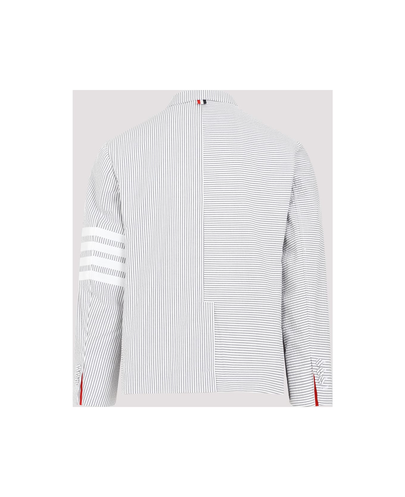 Thom Browne Seersucker Jacket - Med Grey
