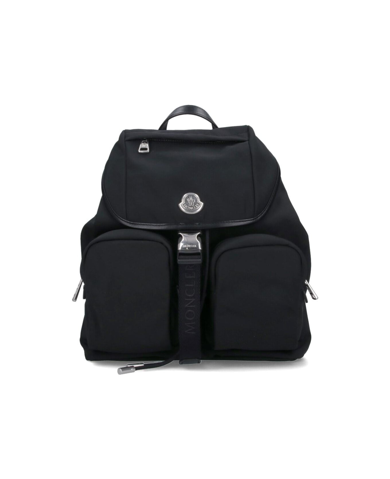 Moncler Logo Backpack - Black