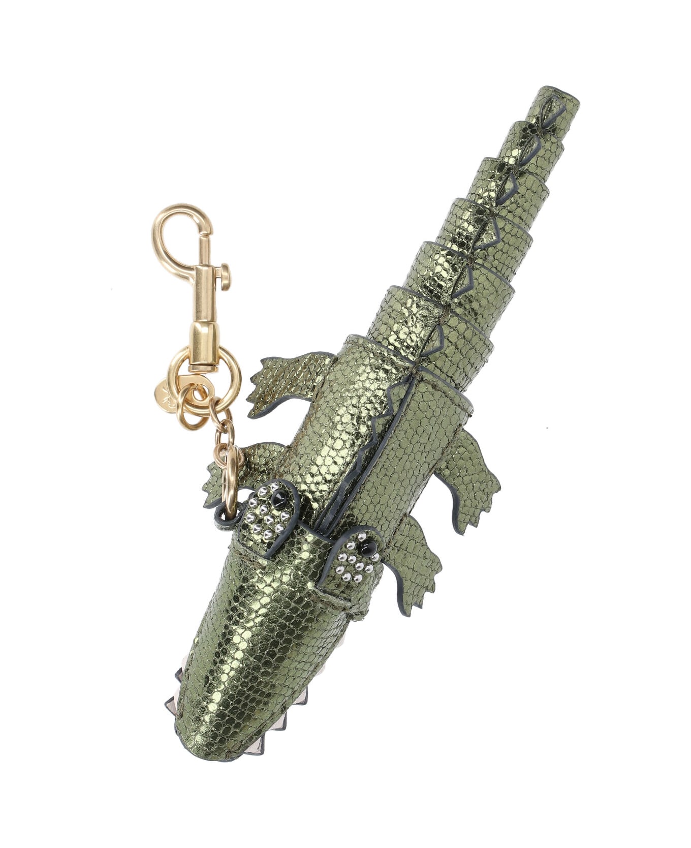 Anya Hindmarch 'crocodile' Keyring Charm - Green キーリング