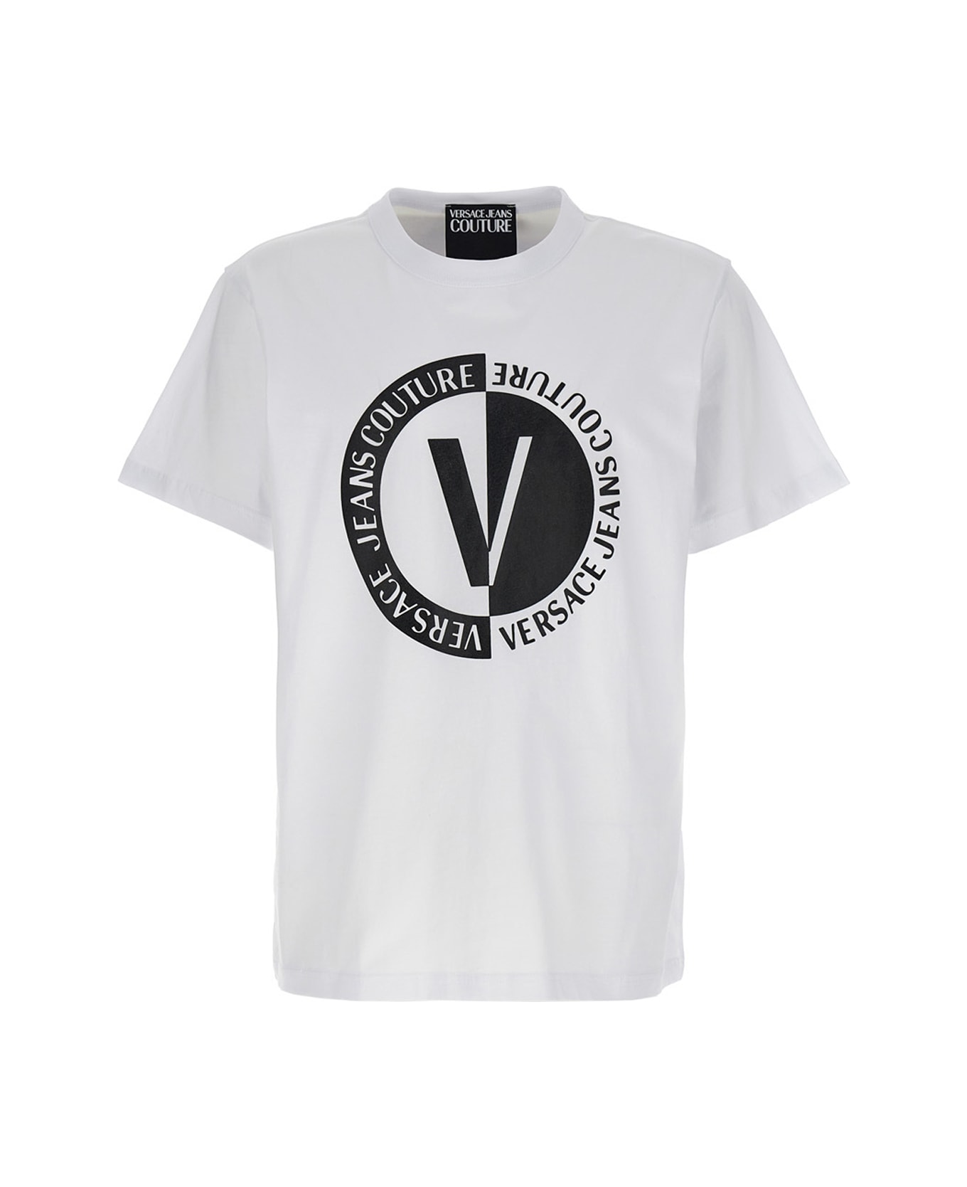 Versace Jeans Couture T-shirt 'emblem' - Bianco