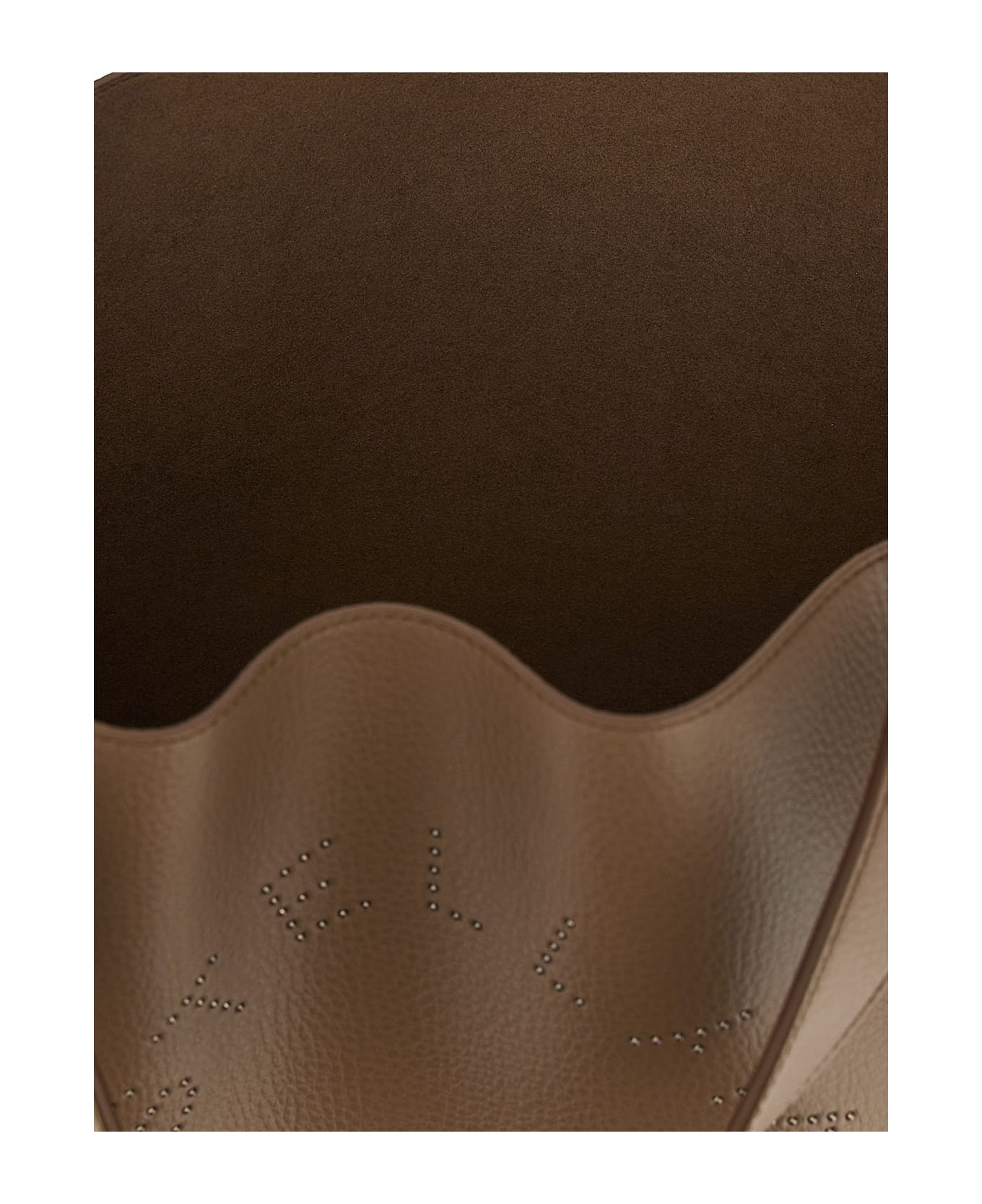 Stella McCartney Logo Shopping Bag - Brown
