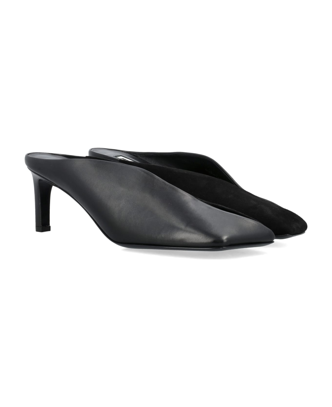 Jil Sander High-heeled Mules - BLACK