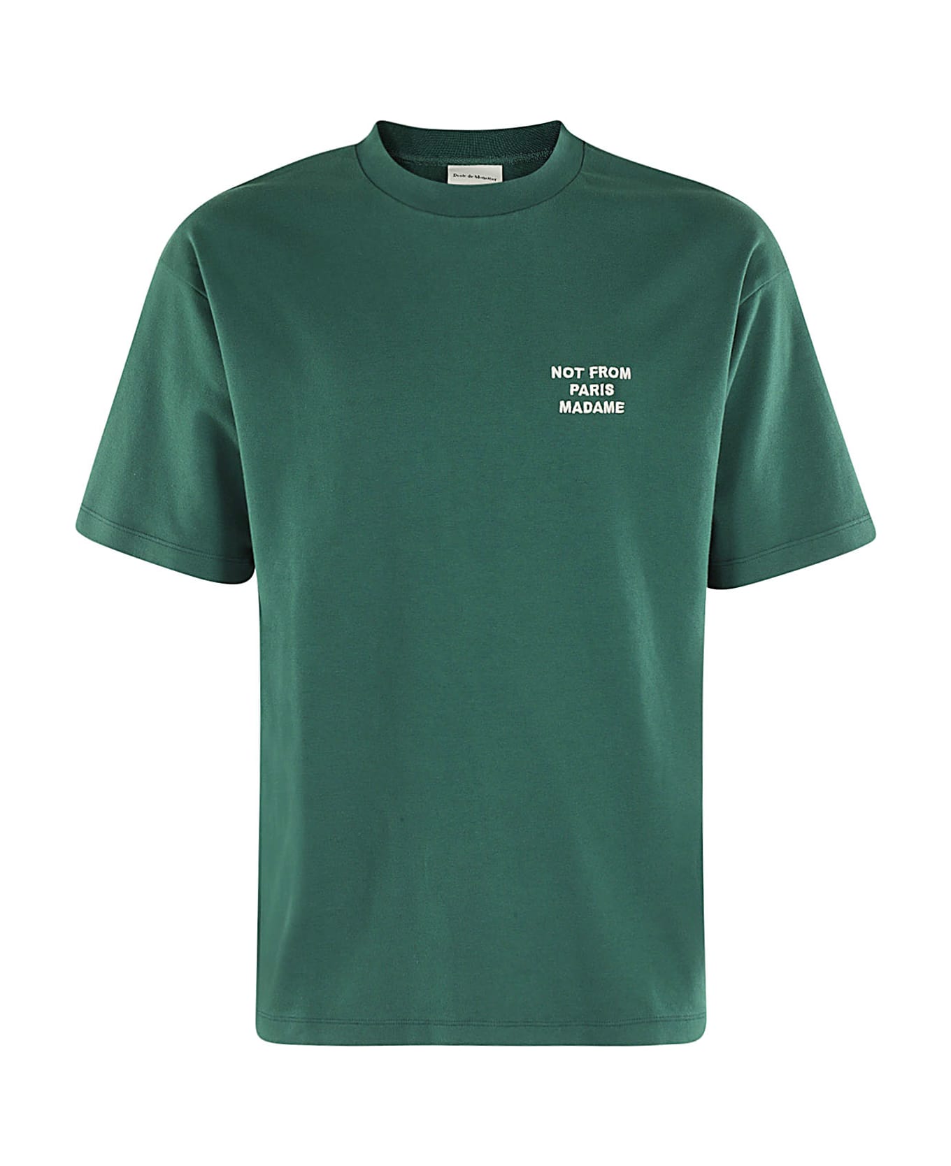 Drôle de Monsieur Le T Shirt Slogan - Forest Green 