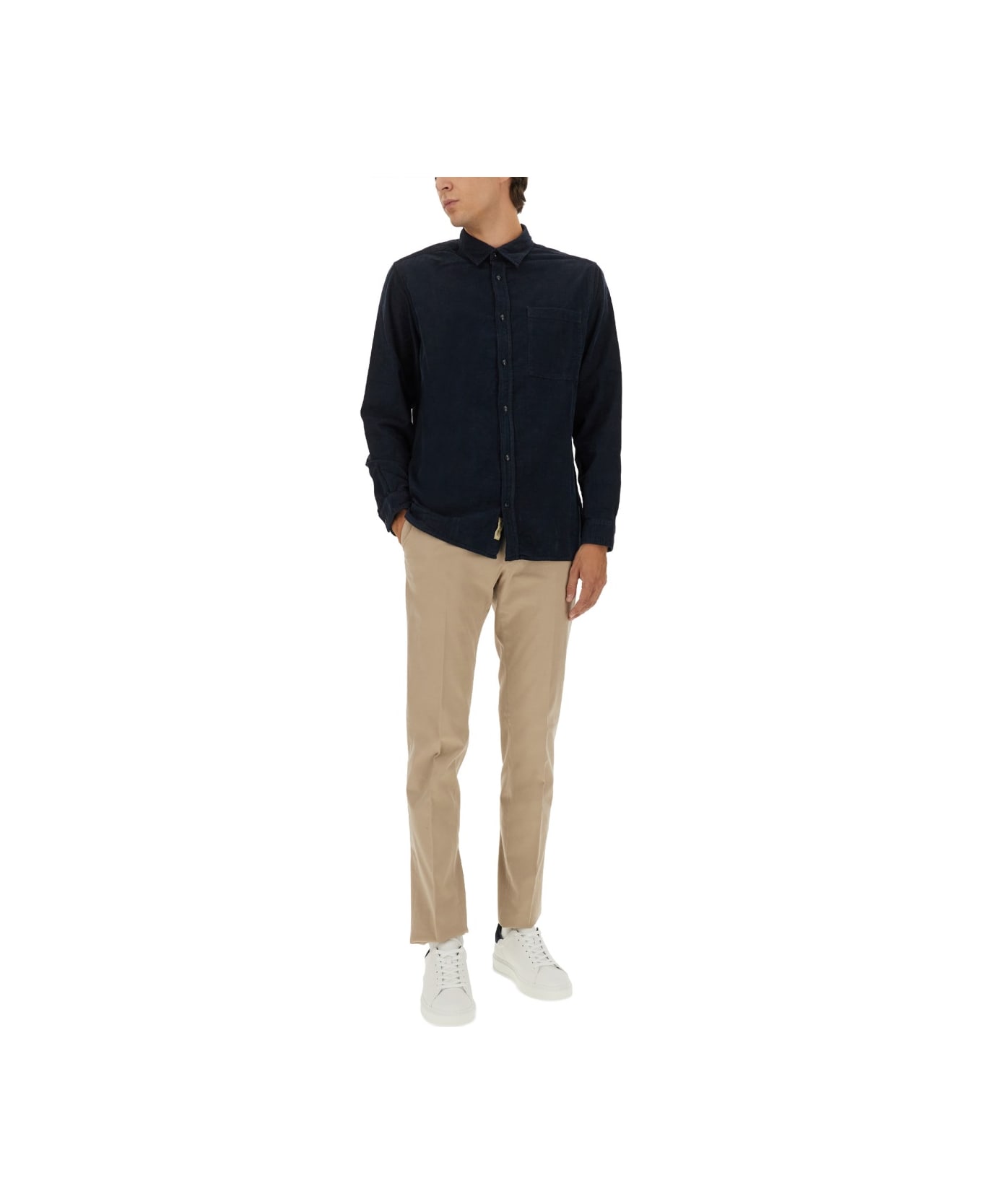 Woolrich Cotton Shirt - BLUE