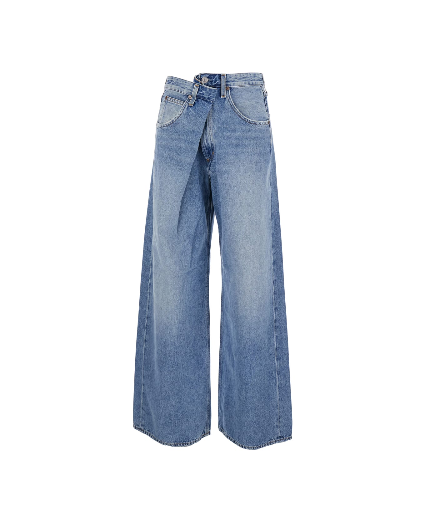 AGOLDE Vana Fold Jean In Mantra - Blu