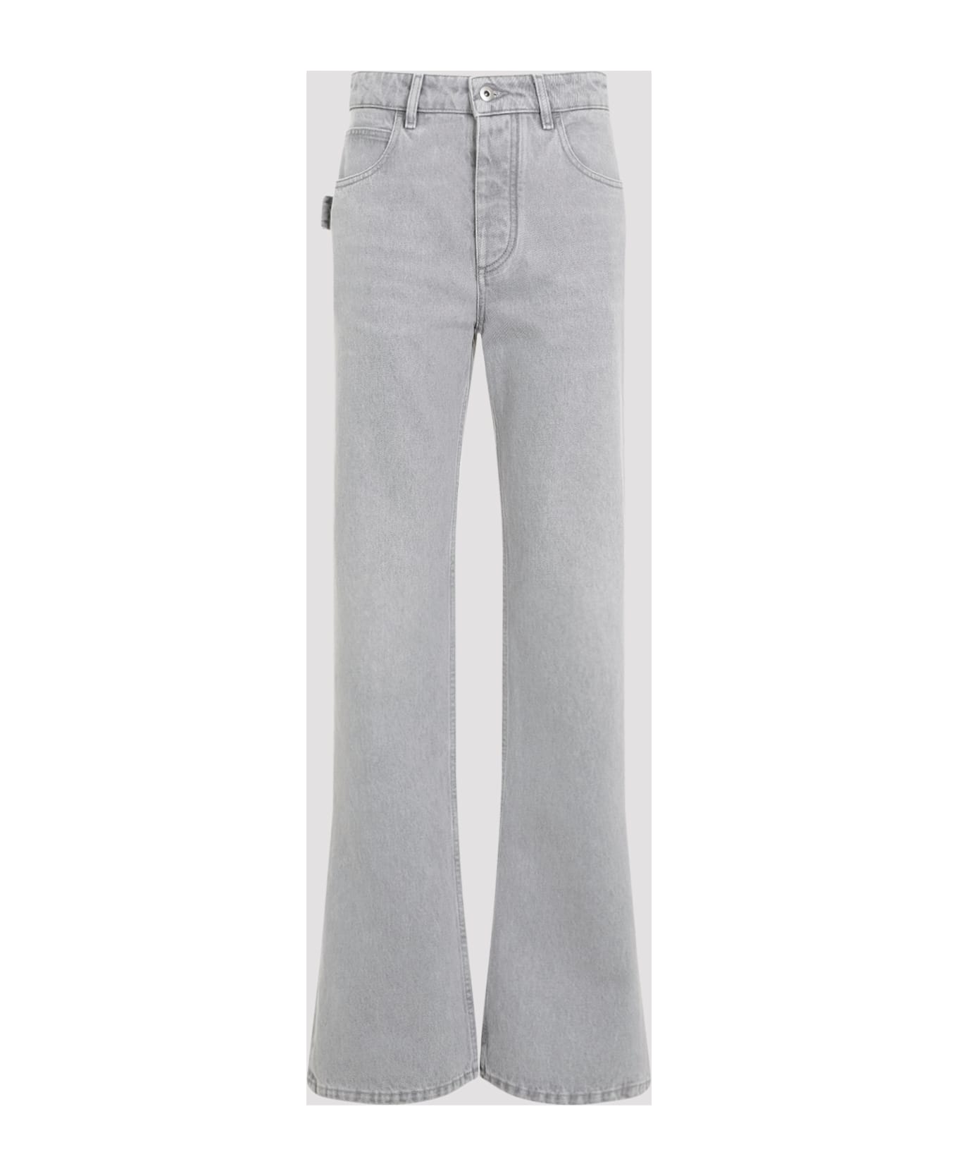 Bottega Veneta Washed Flared Denim Jeans - Light Grey