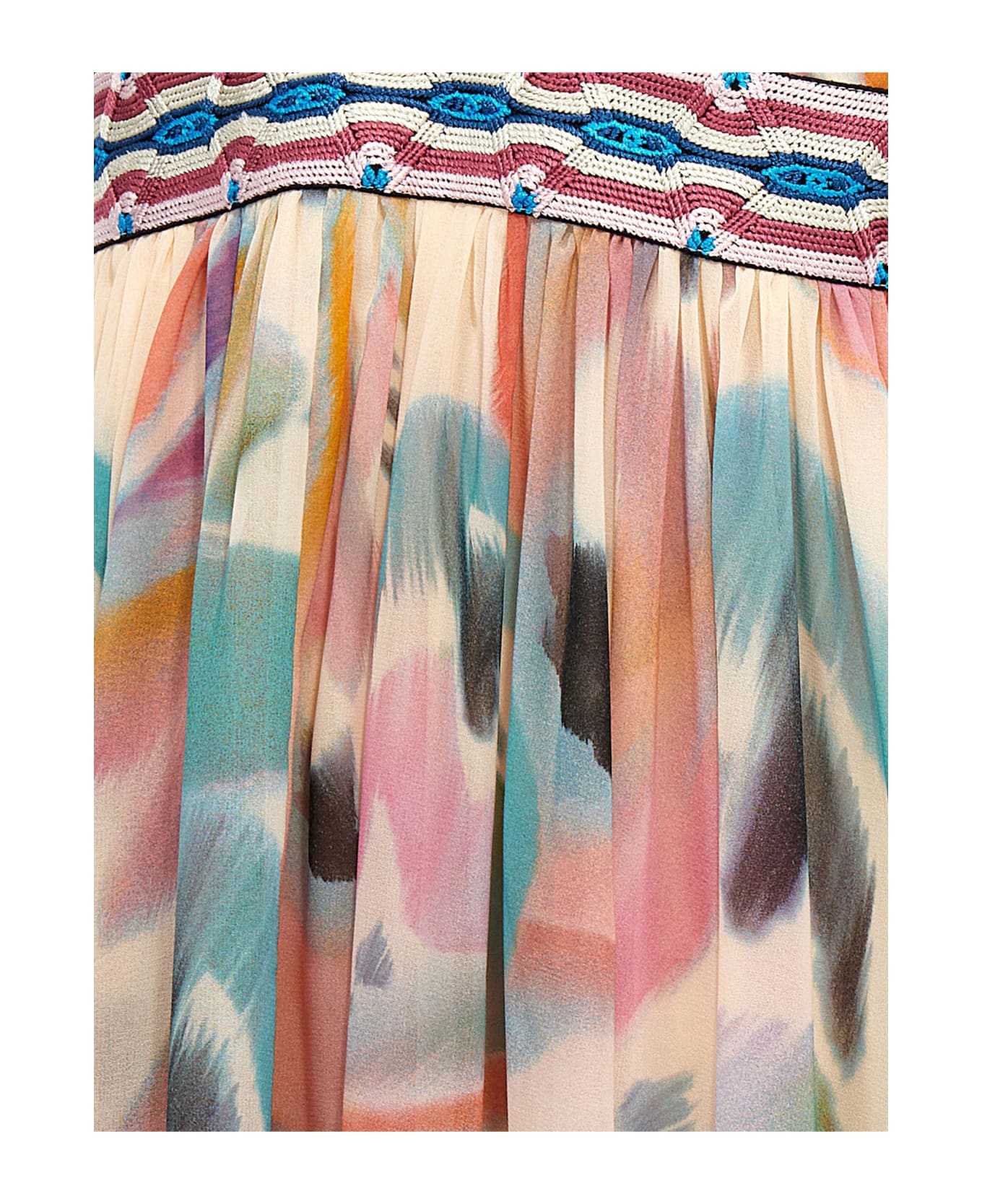 Etro Printed Long Dress - Multicolor