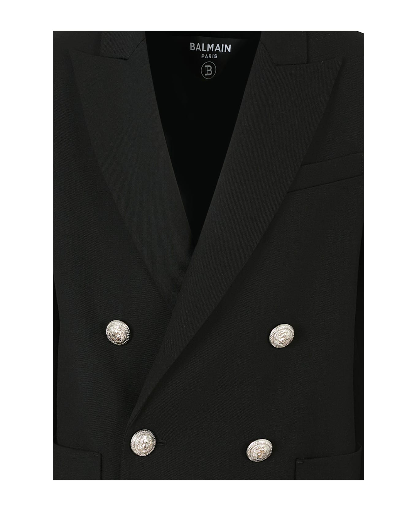 Balmain Black Jacket For Boy - Black