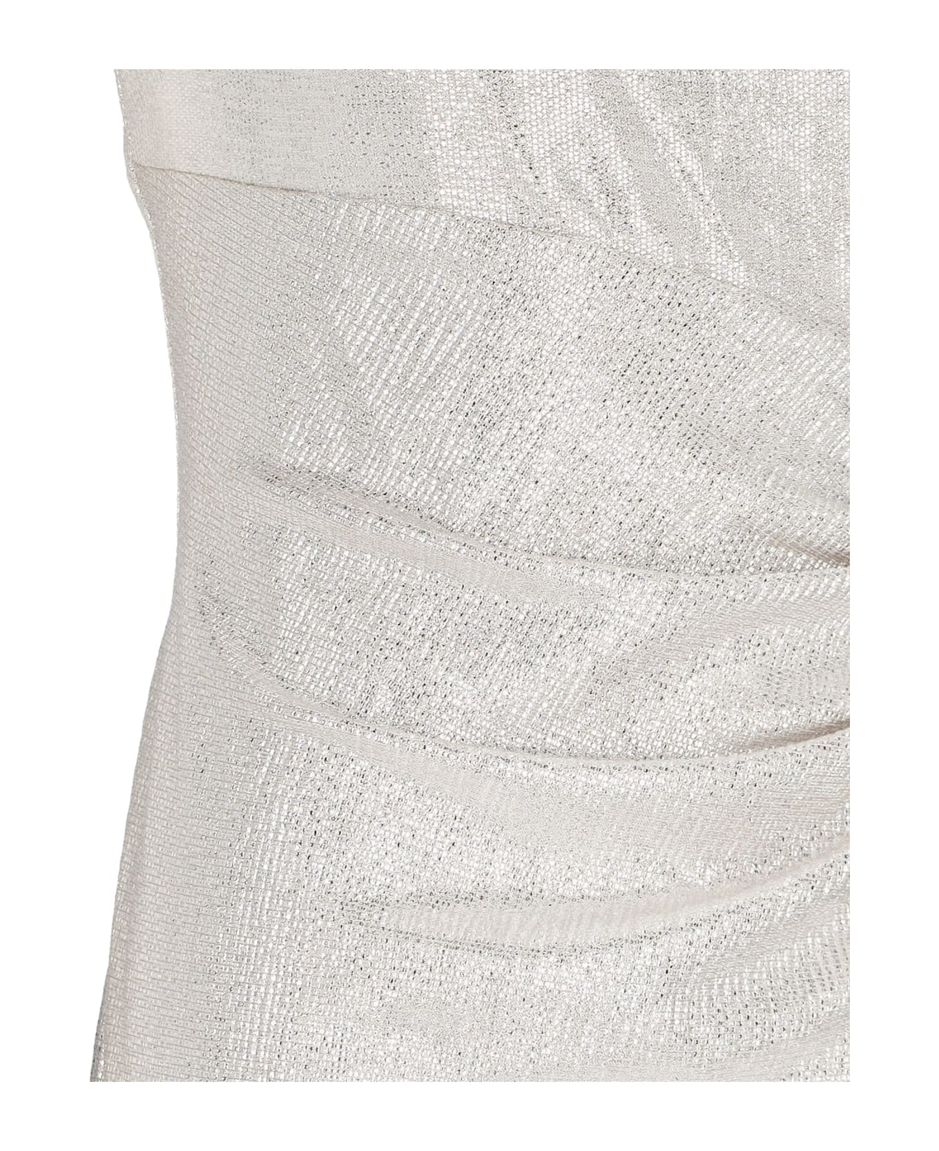 Polo Ralph Lauren Maxi Sheath Dress - Champagne Silver