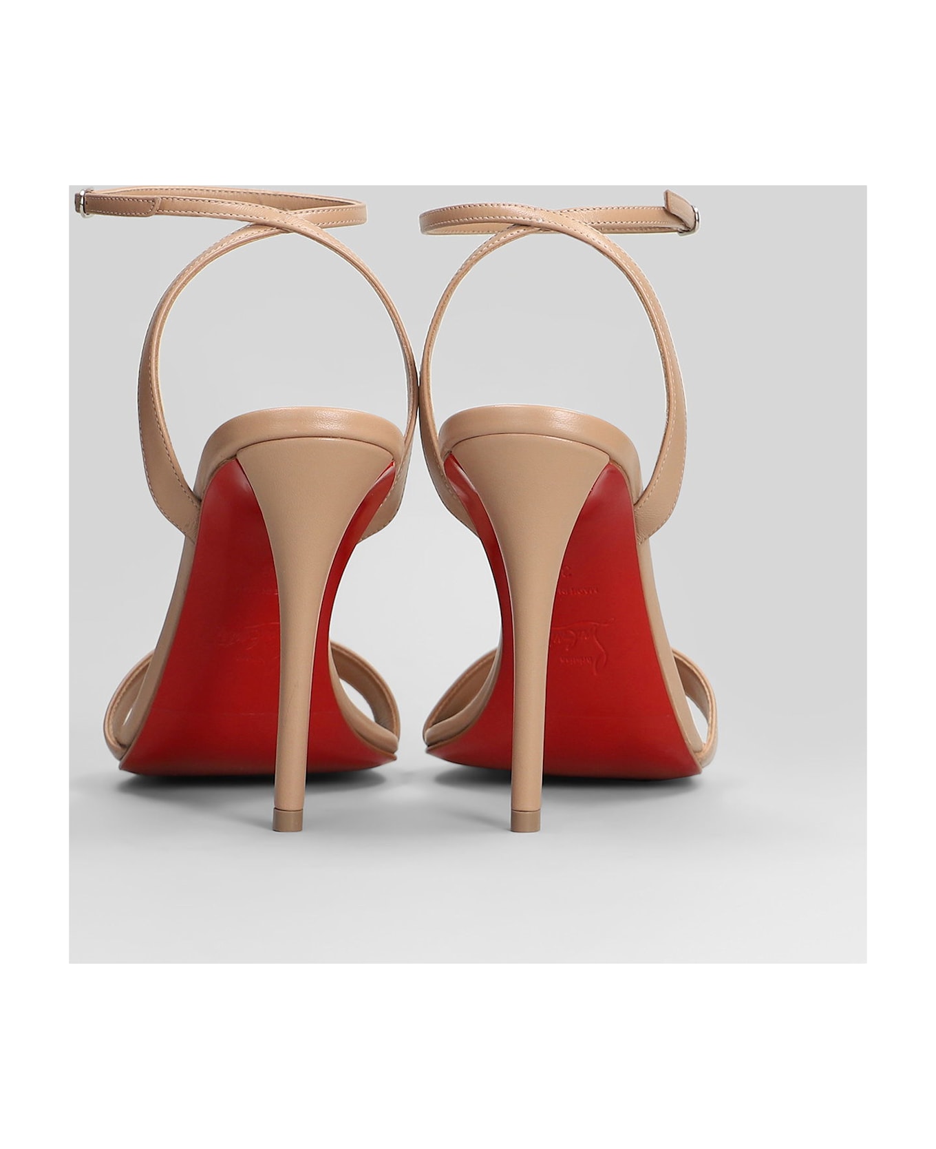 Christian Louboutin Miss Z Sandal 100 Sandals In Powder Leather - powder