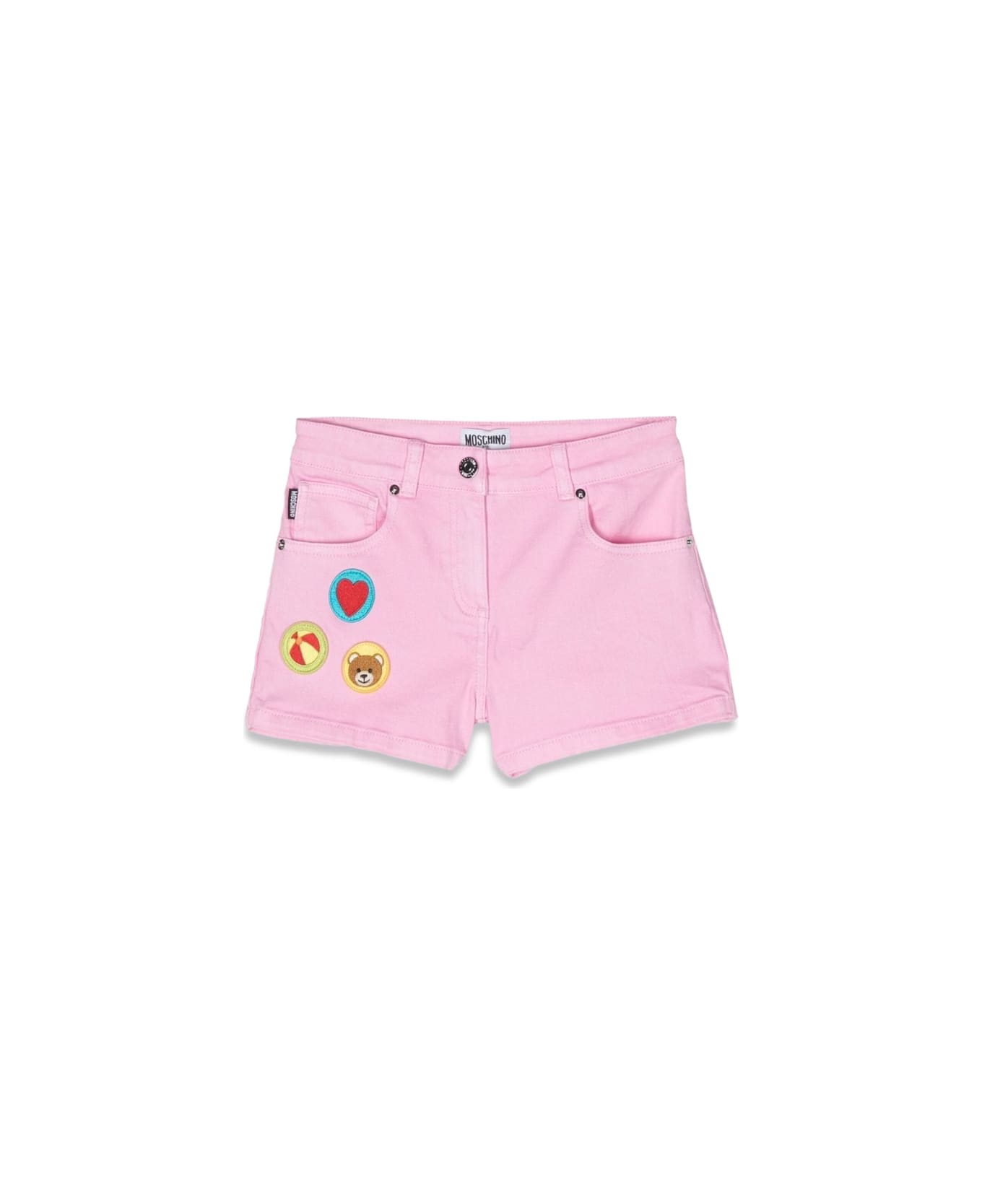 Moschino Toy Pop Patch Shorts - PINK