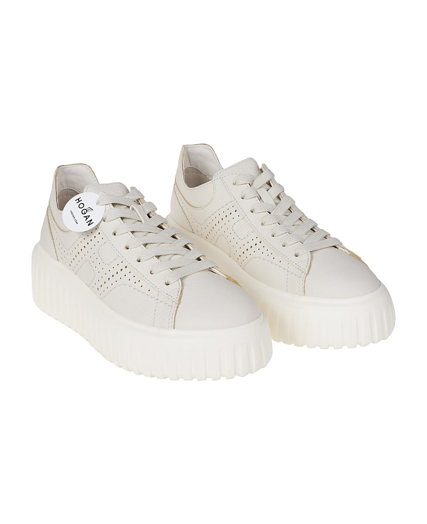 Hogan H-stripes Sneakers - Yogurt