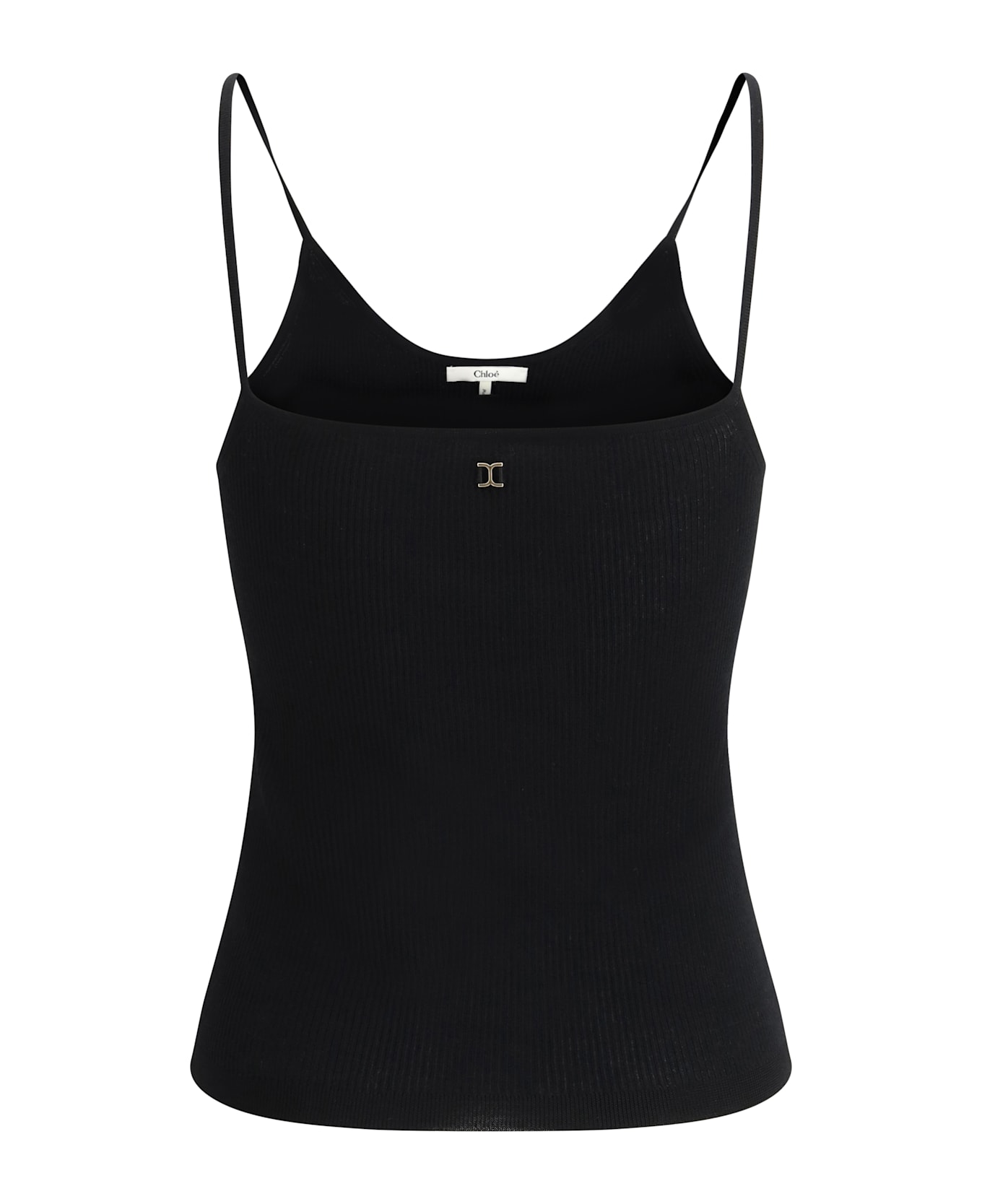 Chloé Ribbed Top - Black