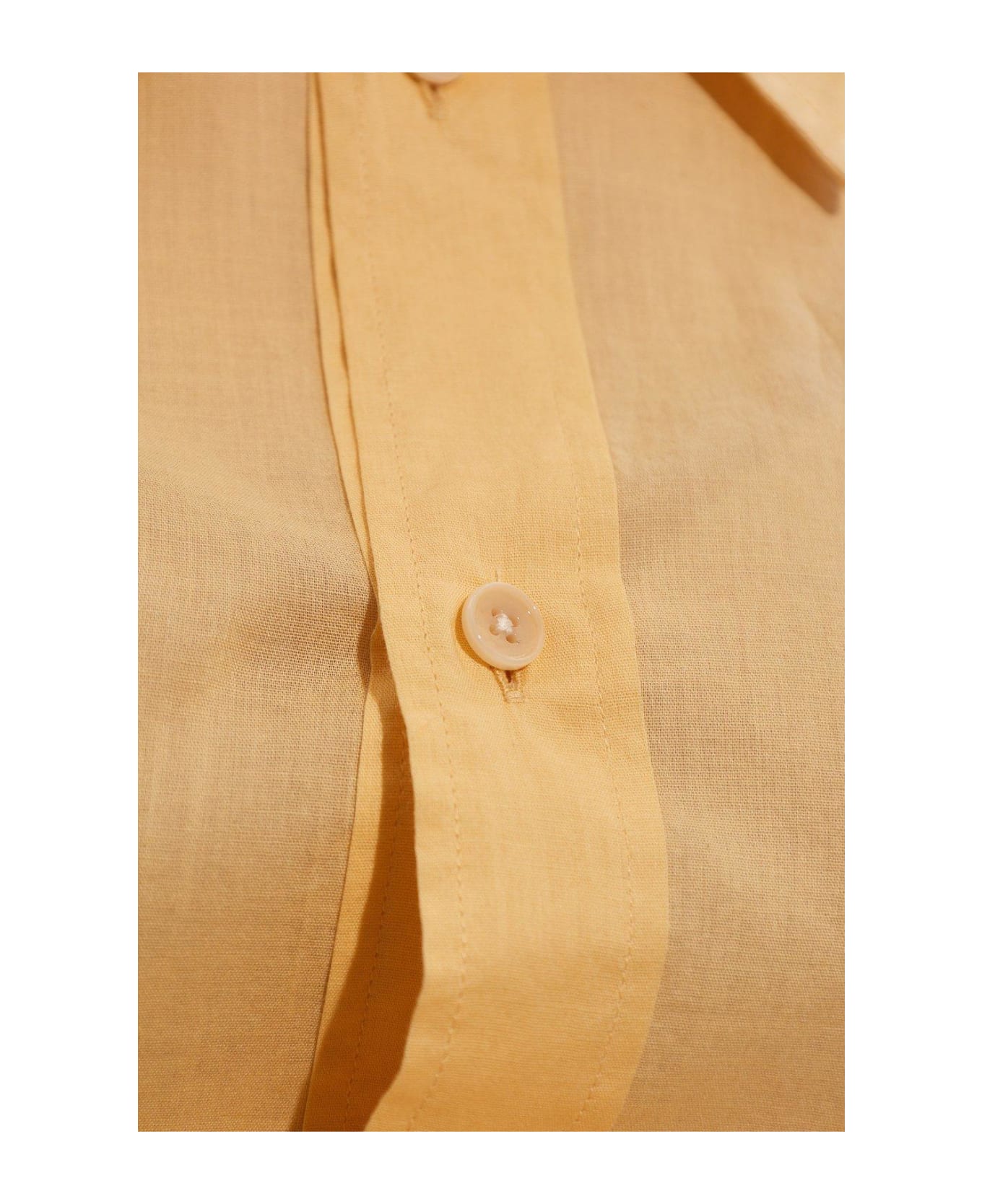Lemaire Semi-sheer Long Sleeved Buttoned Shirt - Ice Apricot シャツ