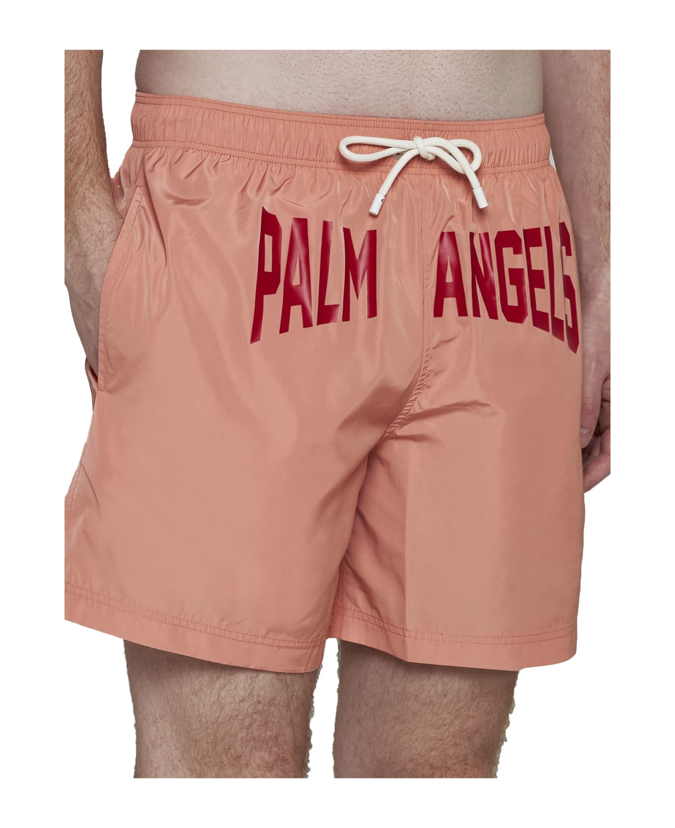 Palm Angels City Swimshort - Pink Red