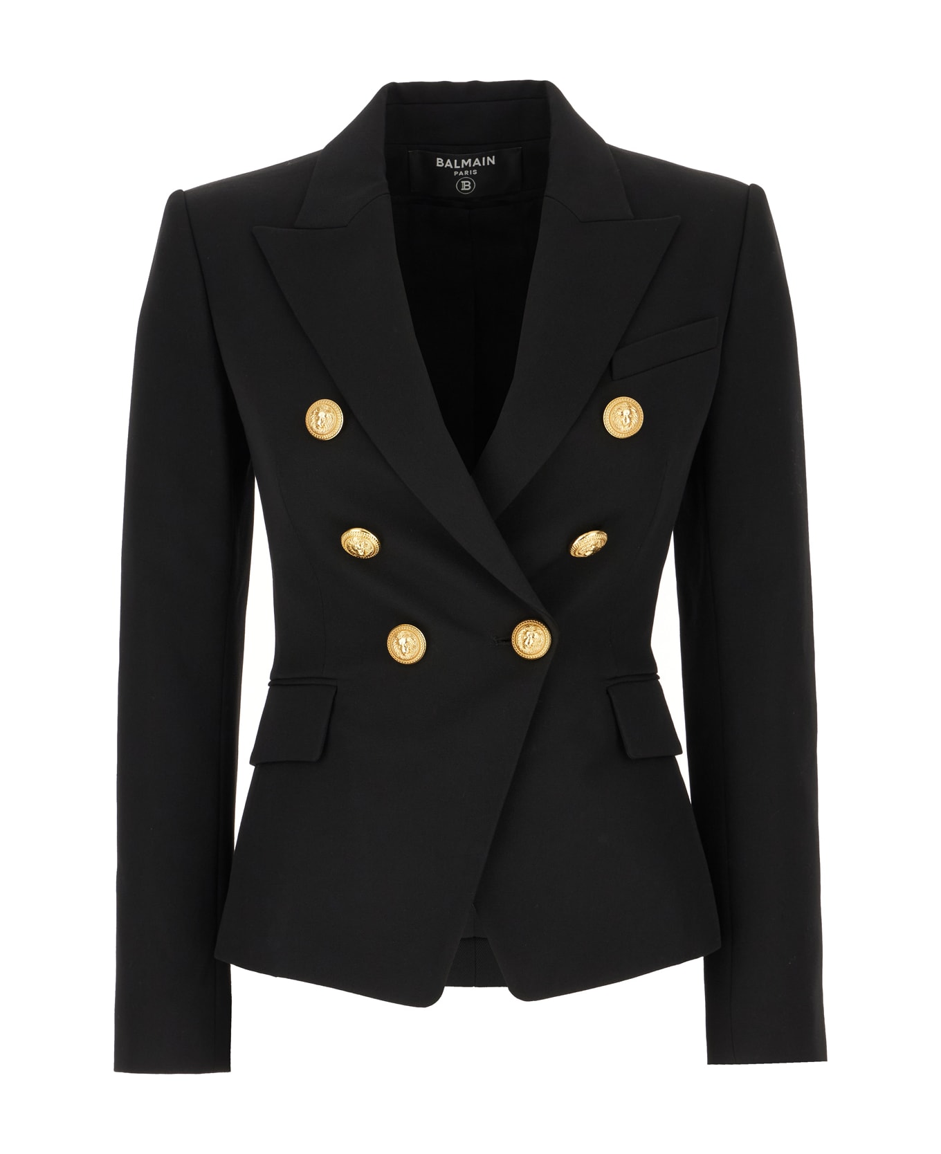 ジャケット Balmain Black Wool Blazer Double-breasted wool blazer black black - Men | BALMAIN