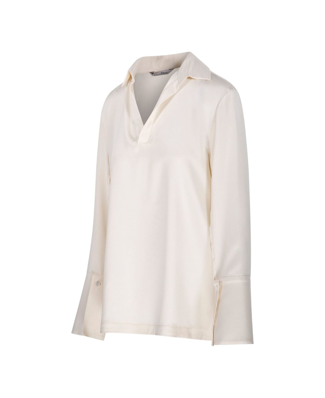 Max Mara V-neck Blouse - White