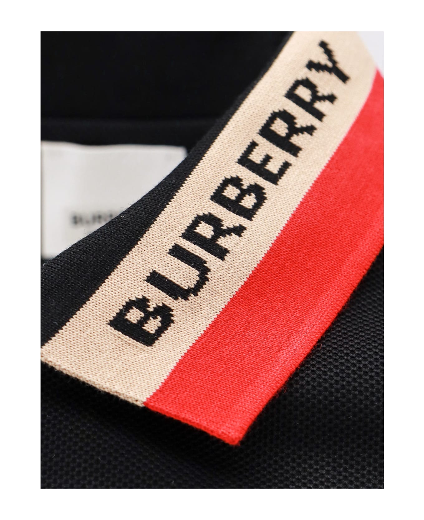 Burberry Polo Shirt - BLACK ポロシャツ