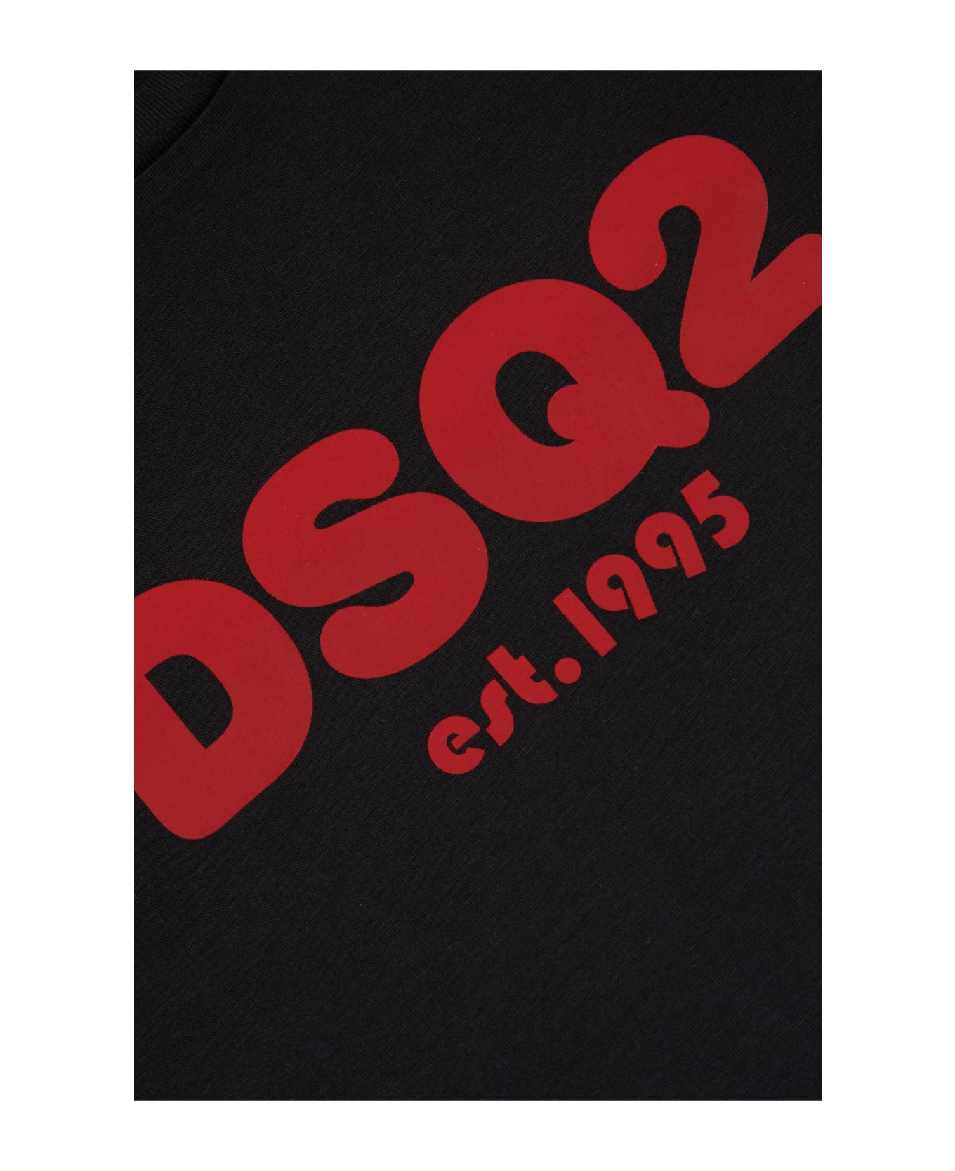 Dsquared2 D2t1019u Relax T-shirt Dsquared T-shirt With Logo Dsq2 Est.1995 - Nero
