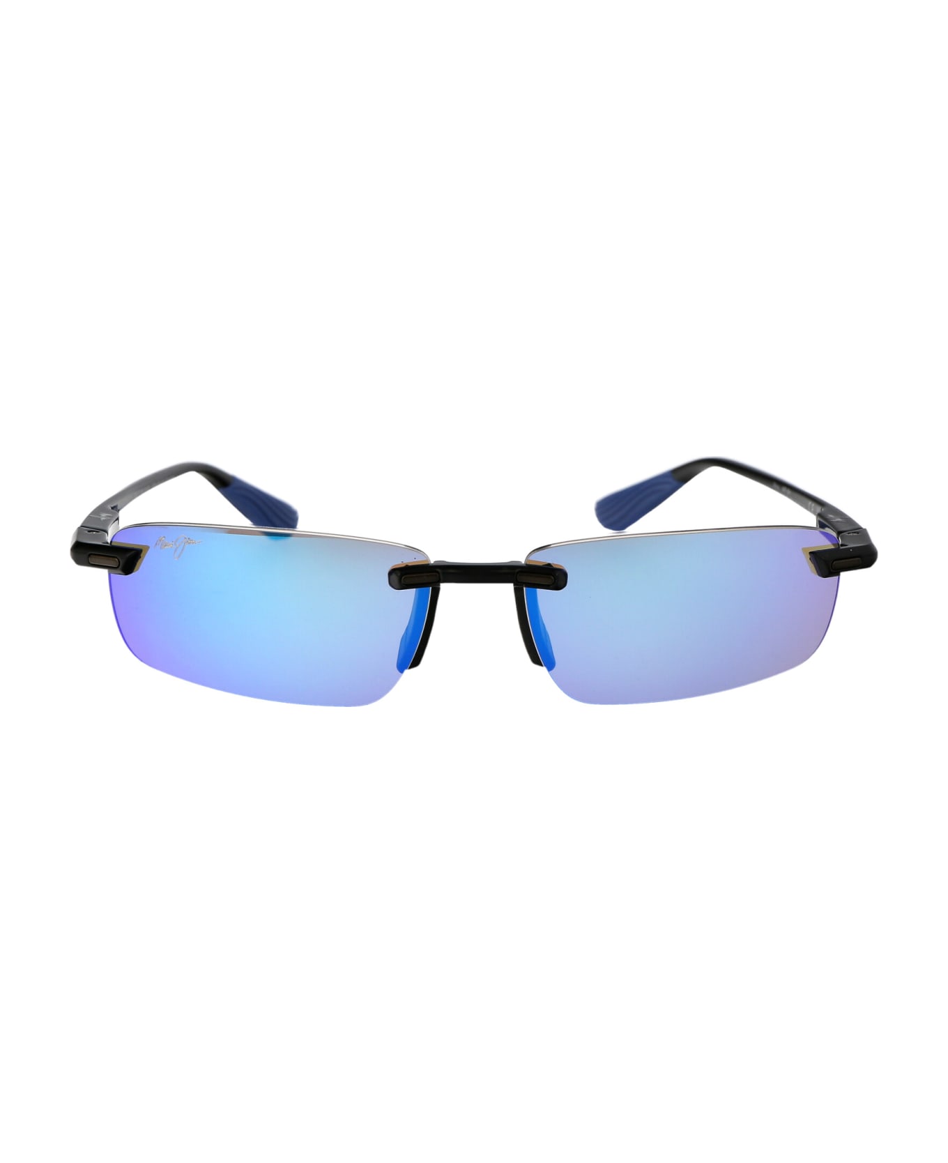 Maui Jim Ilikou Sunglasses - 02 BLUE HAWAII ILIKOU SHINY BLACK W/ BLUE サングラス