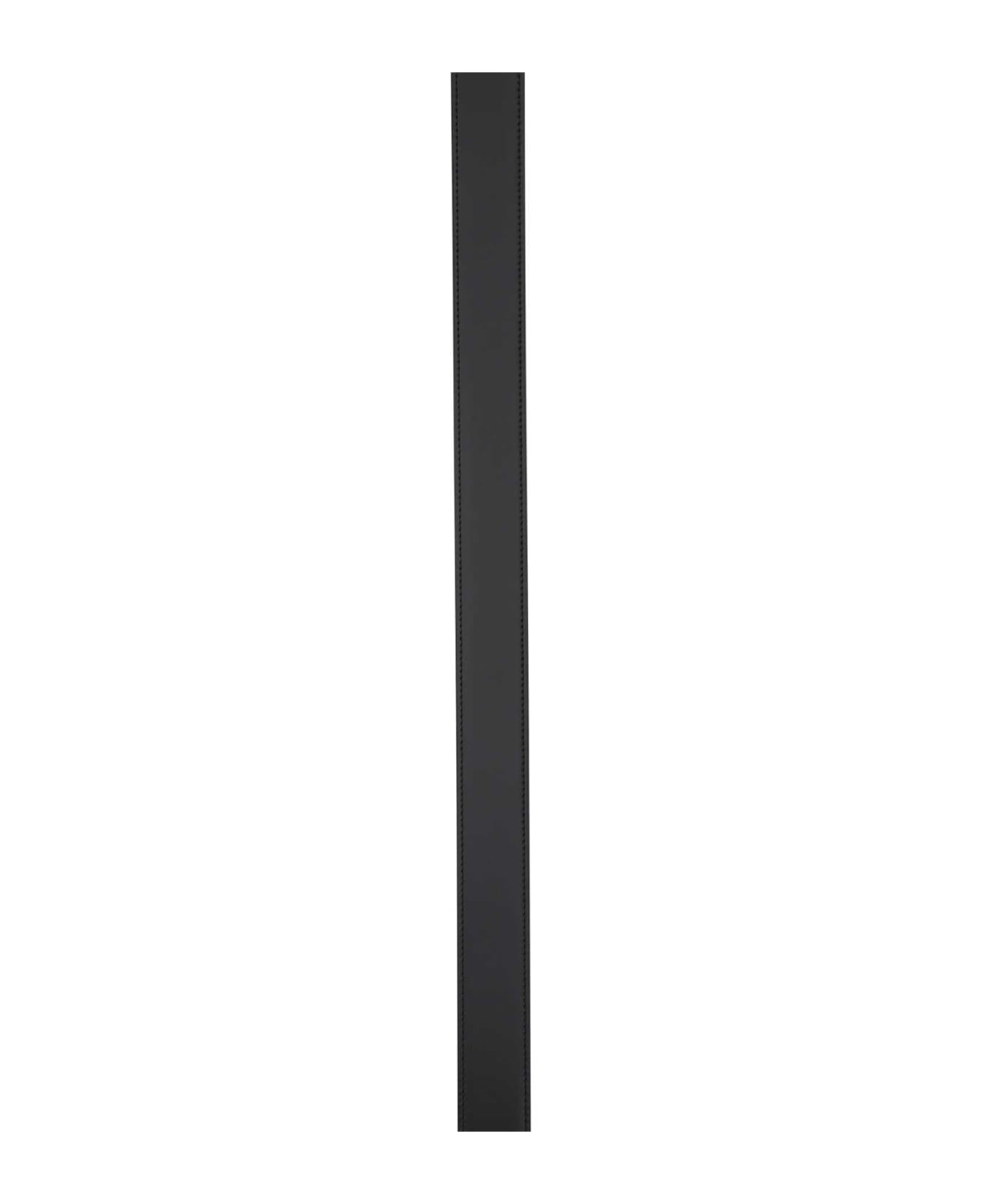 Ferragamo Black Leather Reversibile Belt - NERAUB