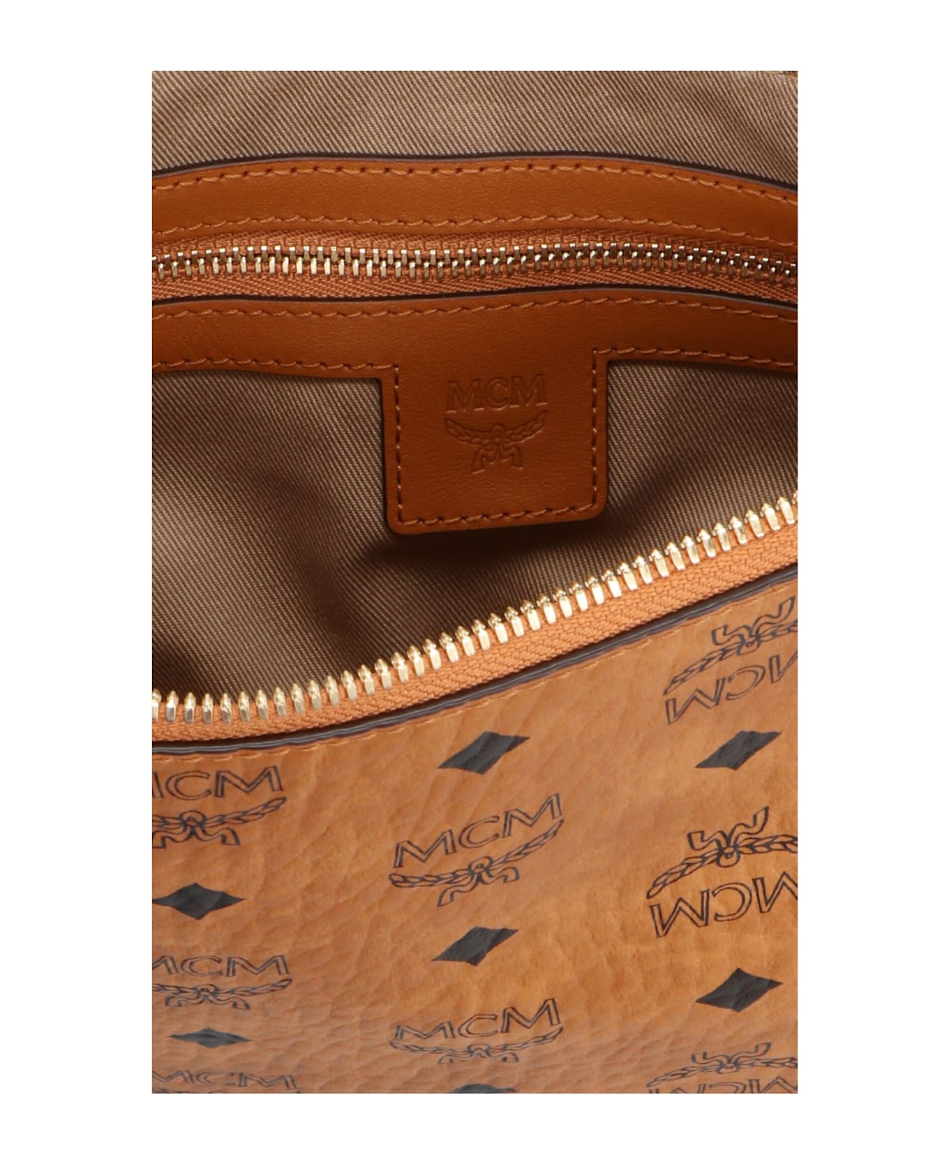 MCM Medium Pouch Shoulder Bag - Brown