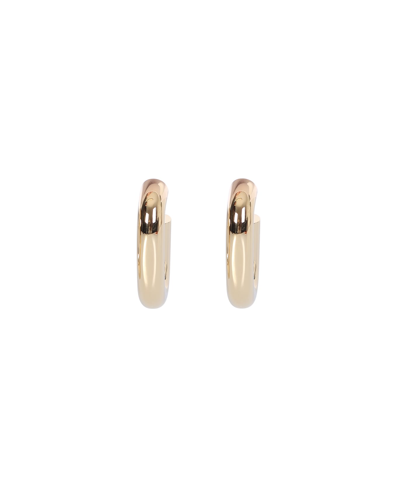 Paco Rabanne 
xl Link
 Gold-tone Shiny Hoop Earrings In Resin And Alluminium Woman Paco Rabanne - Gold
