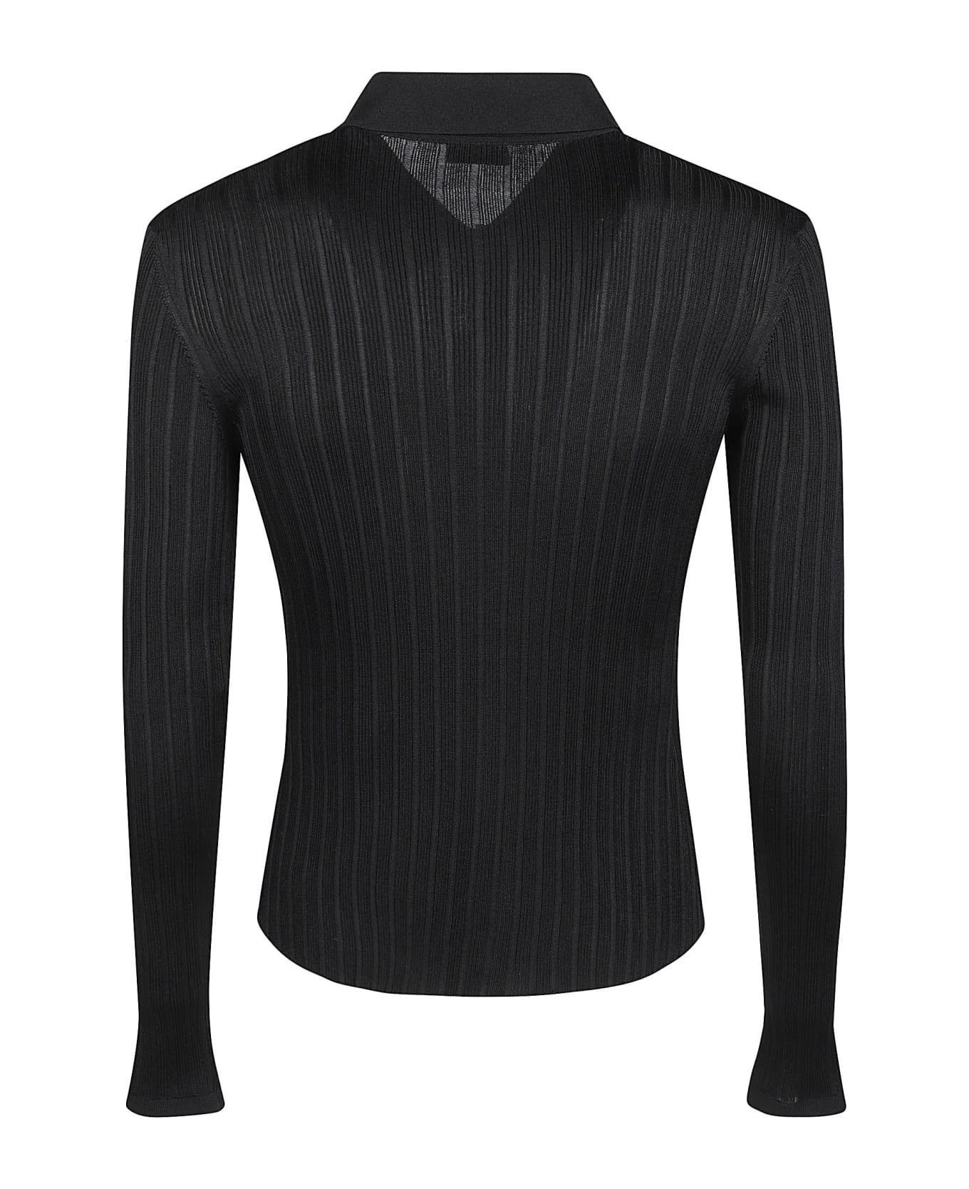 Saint Laurent Ribbed Shirt - Black