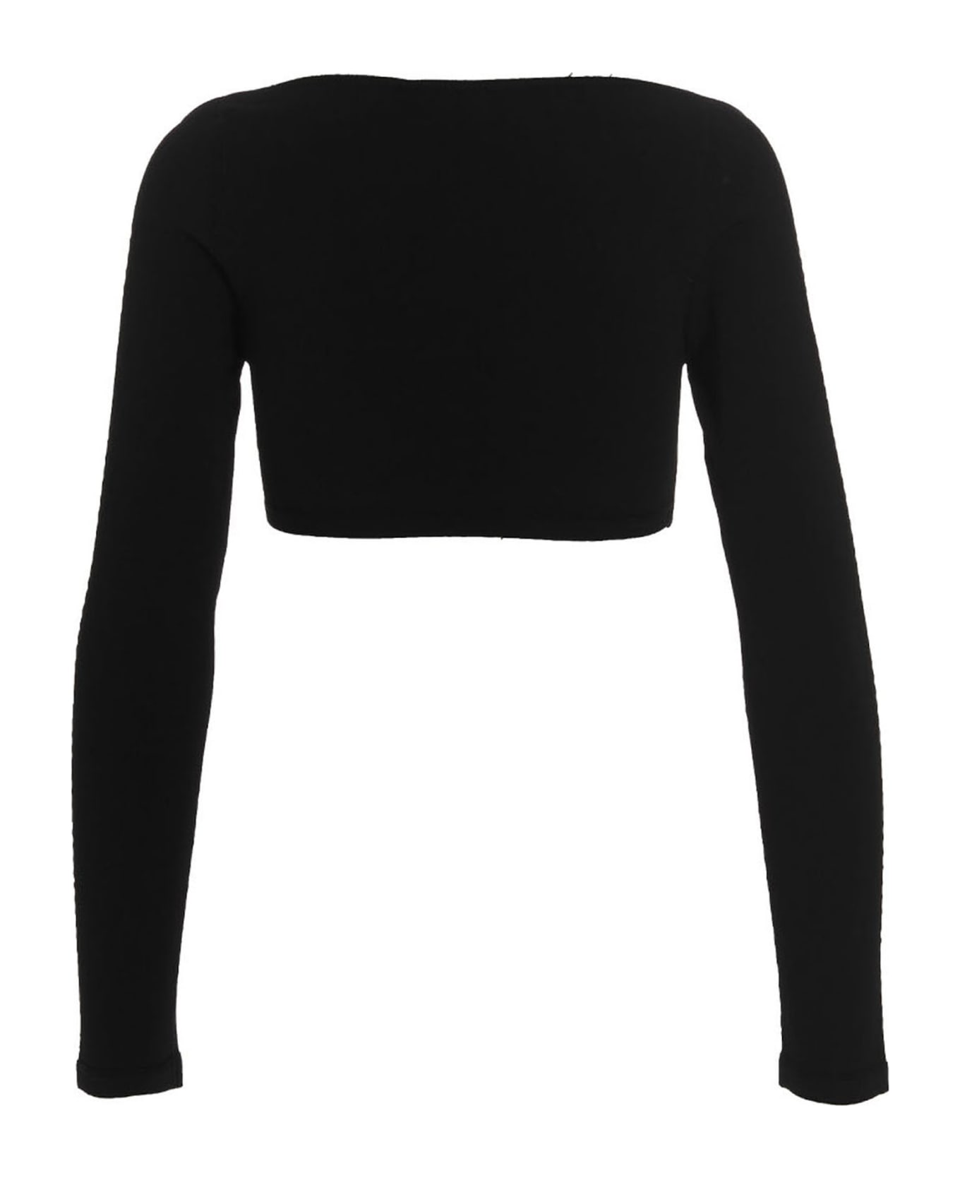 Dsquared2 Ribbed Cropped Sweater - Black