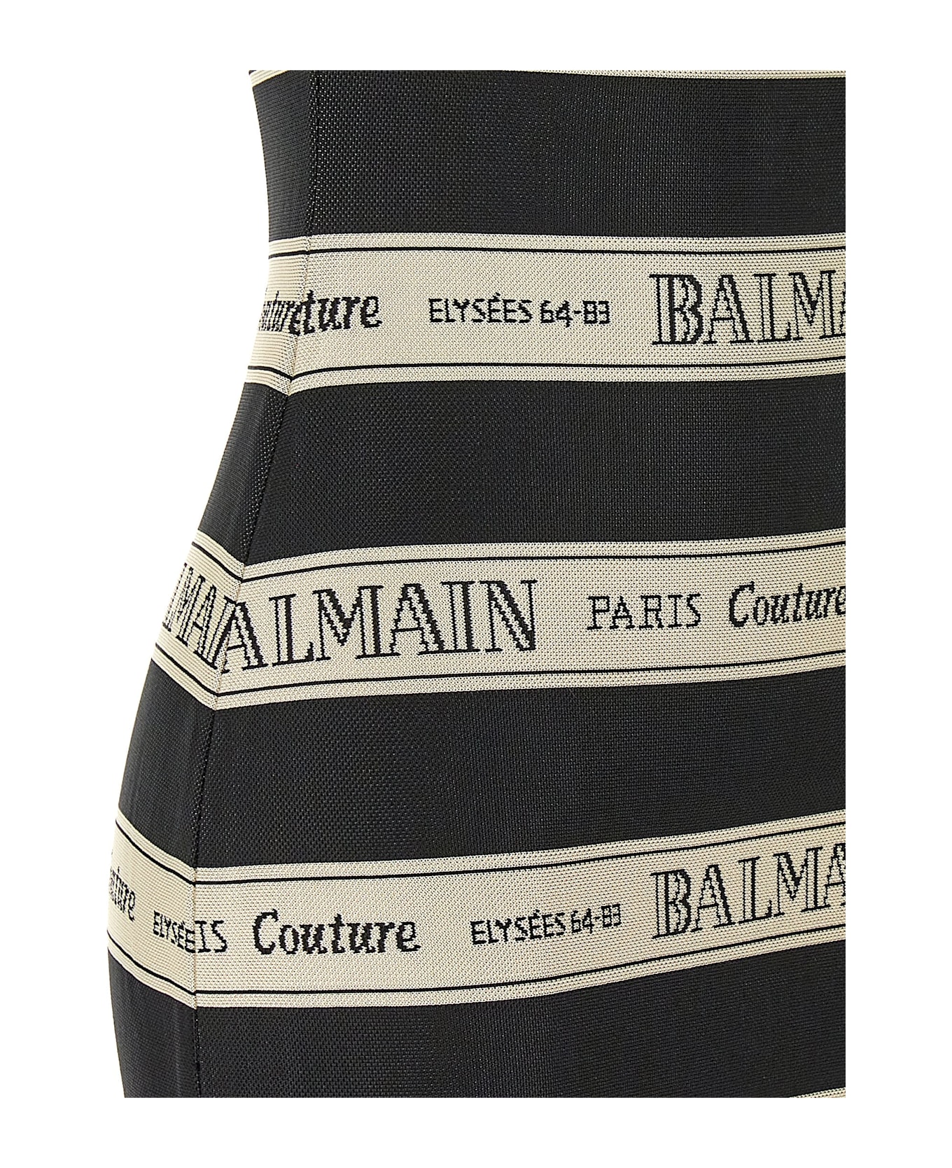 Balmain Black Viscose Dress - Multicolor