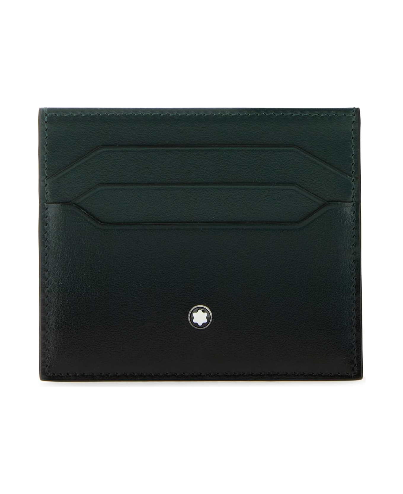 Montblanc Two-tone Leather Card Holder - BRITISHGREEN
