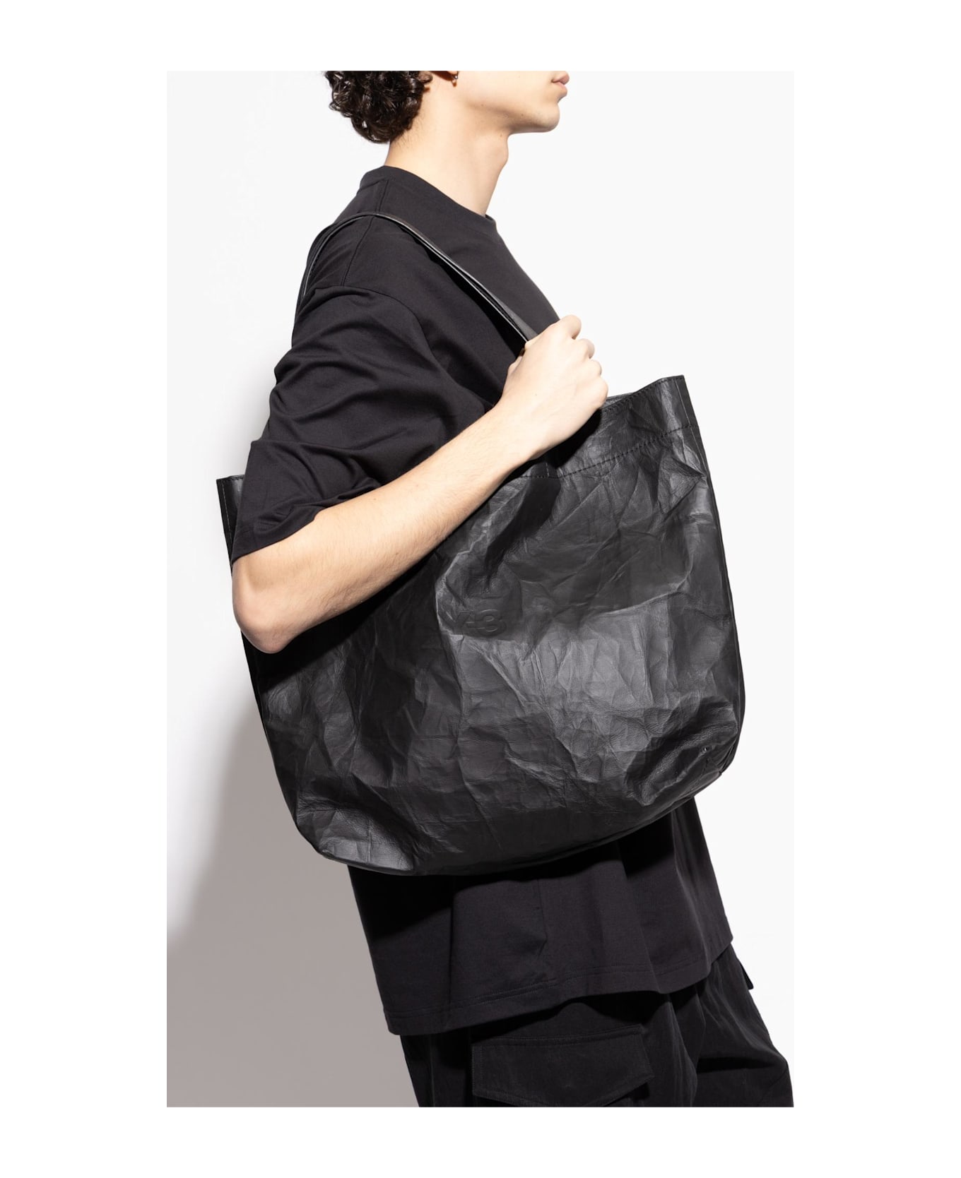 Y-3 Shopper Bag With Logo - BLACK