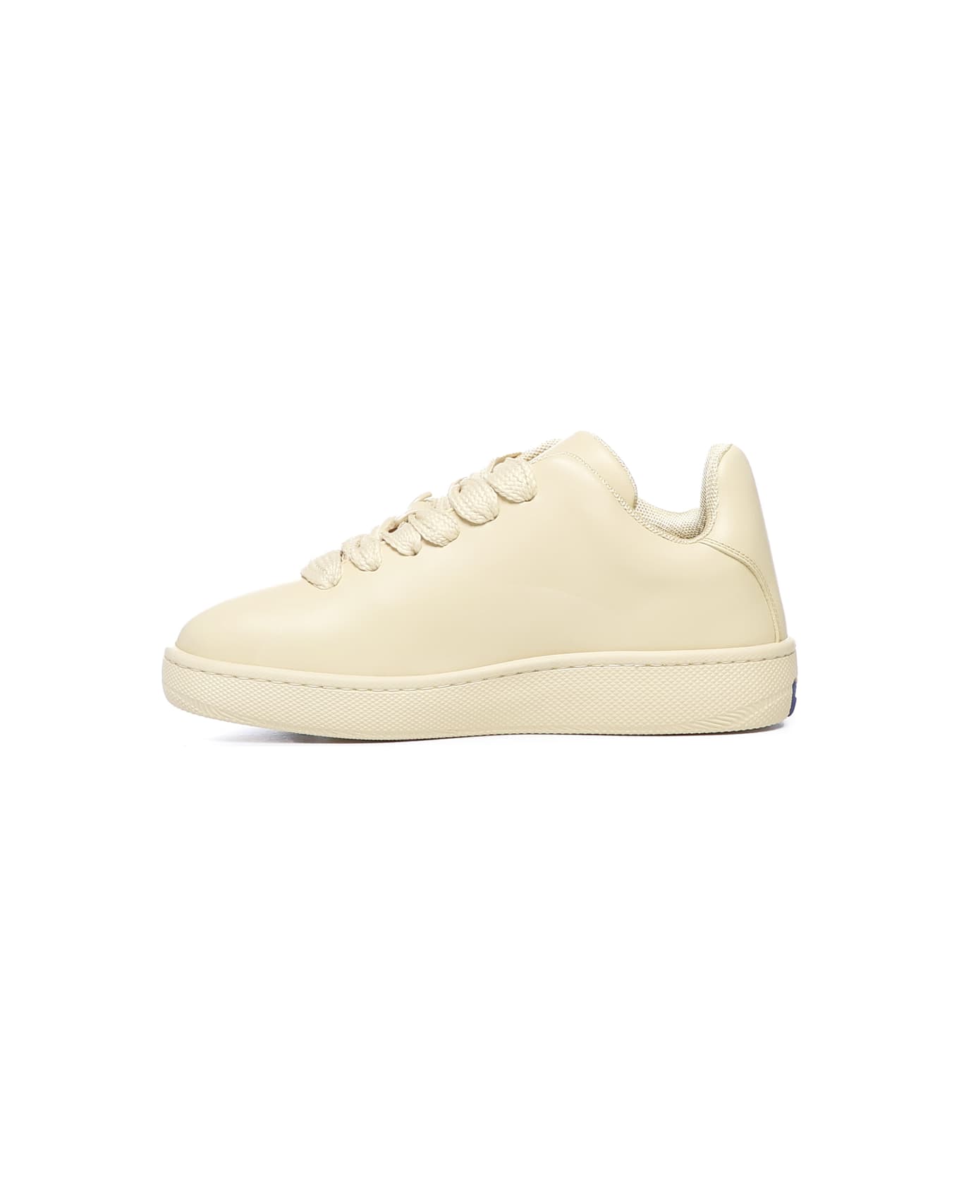 Burberry Box Sneaker In Leather - Yellow