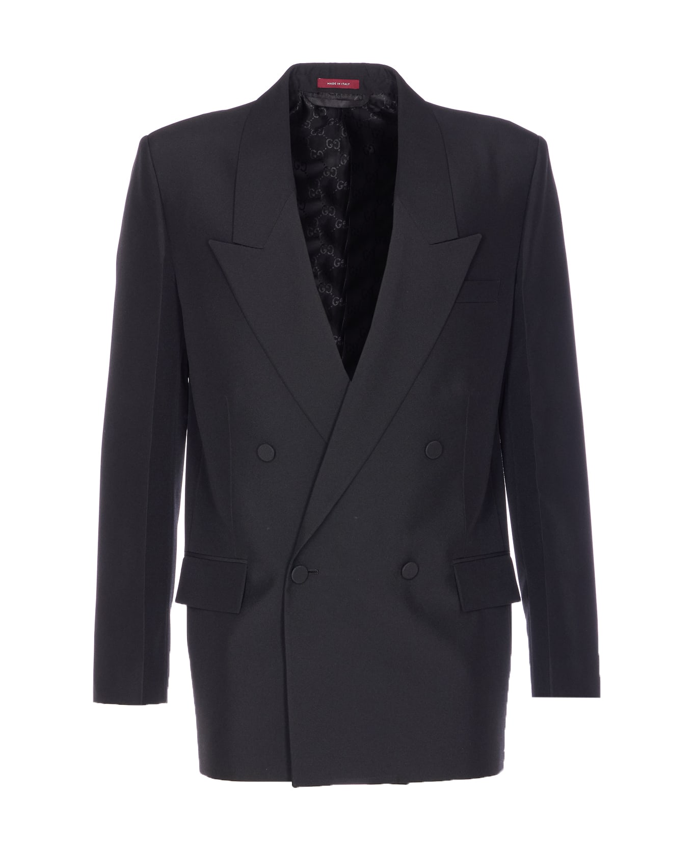 Gucci Double Breasted Jacket - Black