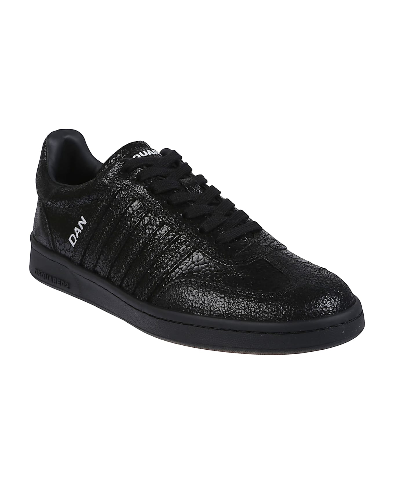 Dsquared2 Boxer Lace-up Low Top Sneakers - Vintage Nero