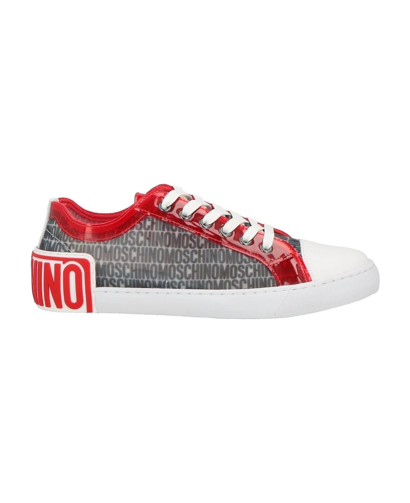 Moschino Logo Low Top Sneakers - White