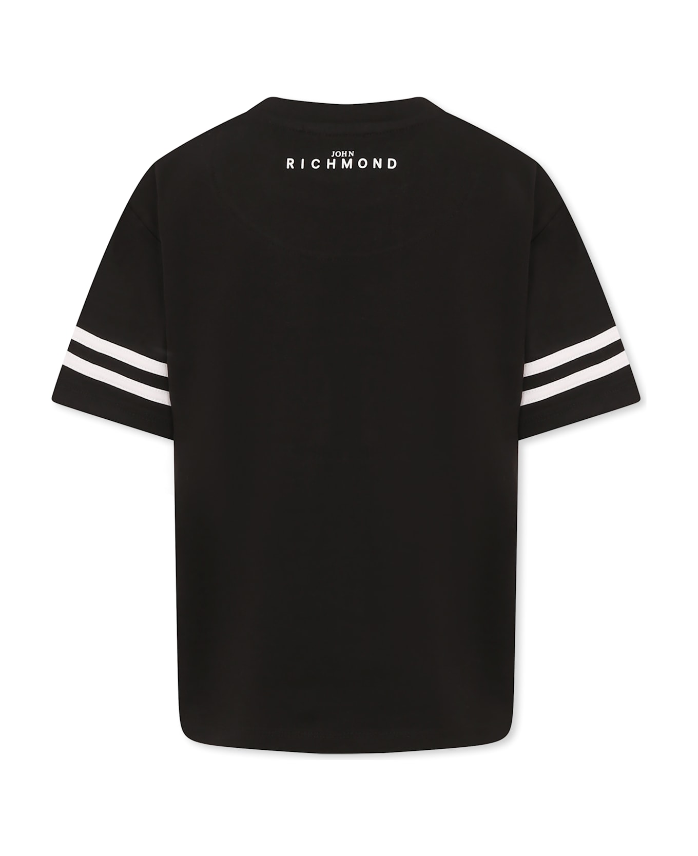 Richmond Black T-shirt For Kids With Logo - Black