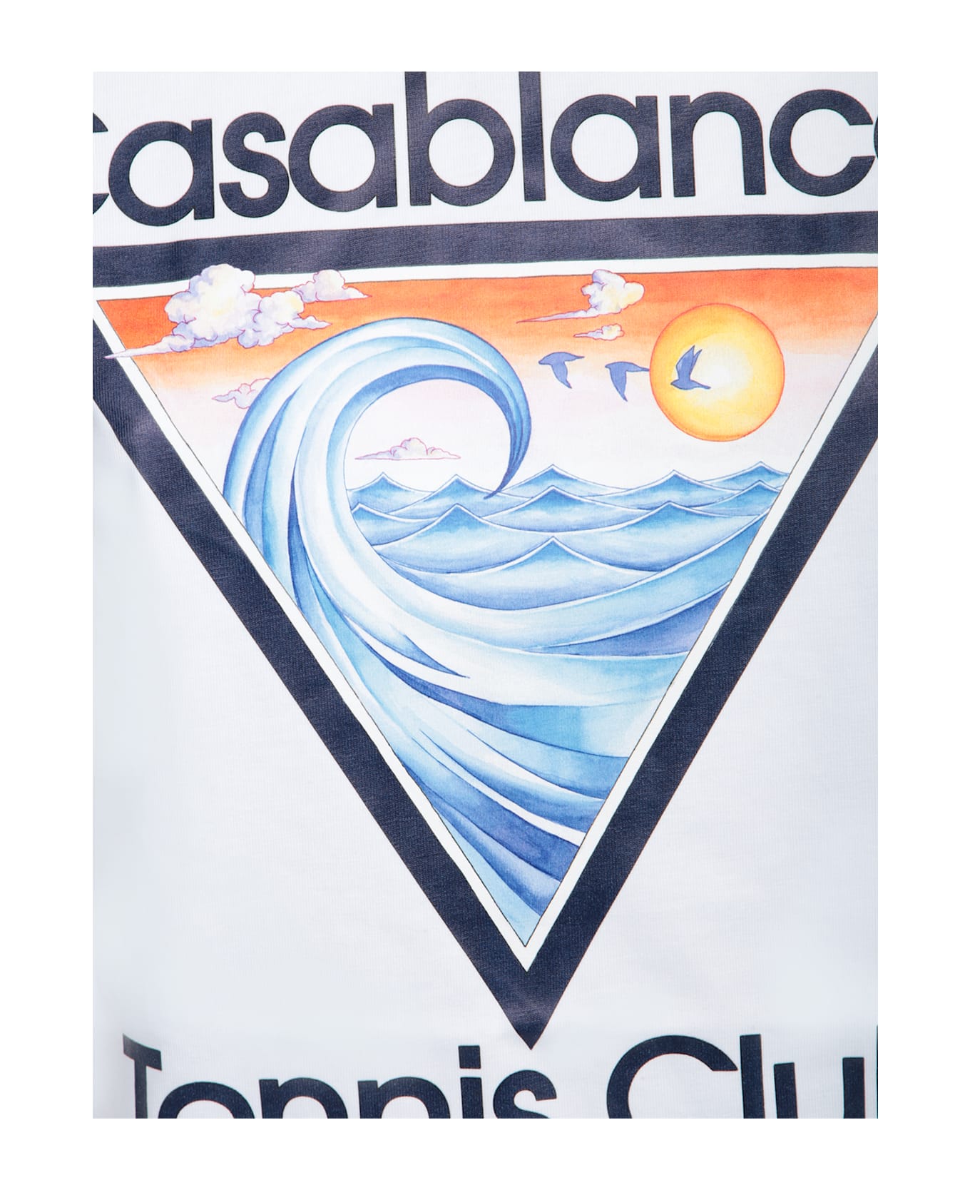 Casablanca Tennis Club White T-shirt - Multi